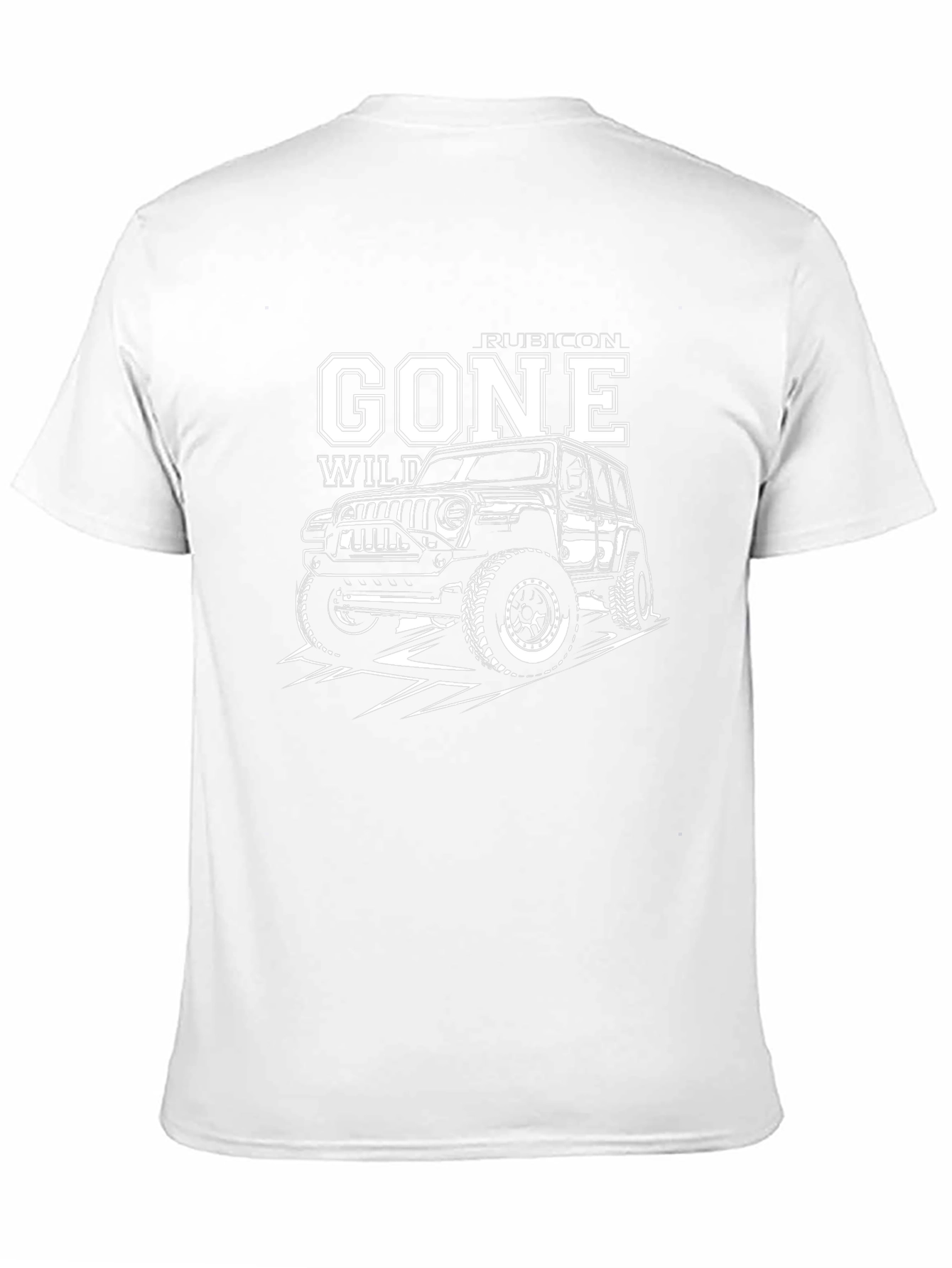 Black Gone Wild Rubicon Jeep Black Graphic Tee view 11