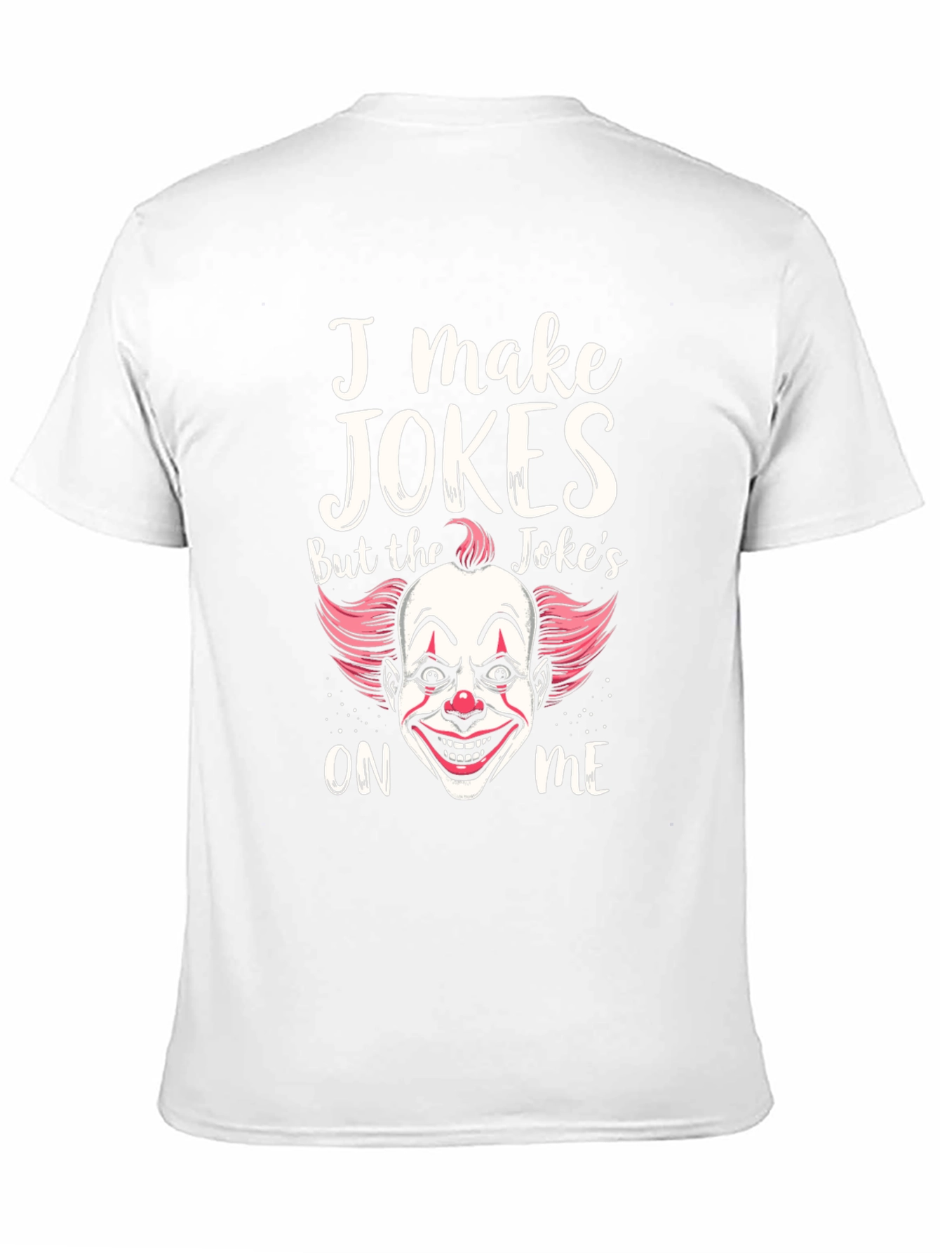 Black I Make Jokes Clown Graphic T-Shirt view 11