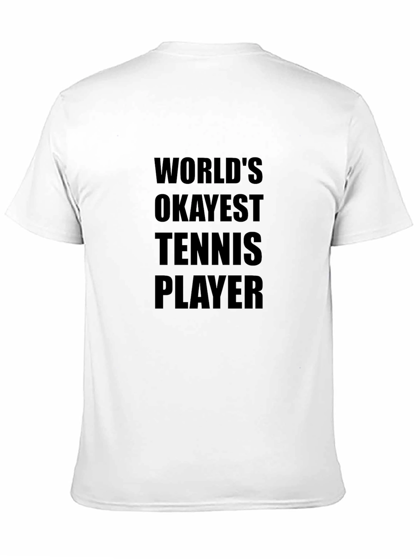 Black World's Okayest Tennis Player Graphic Tee view 11