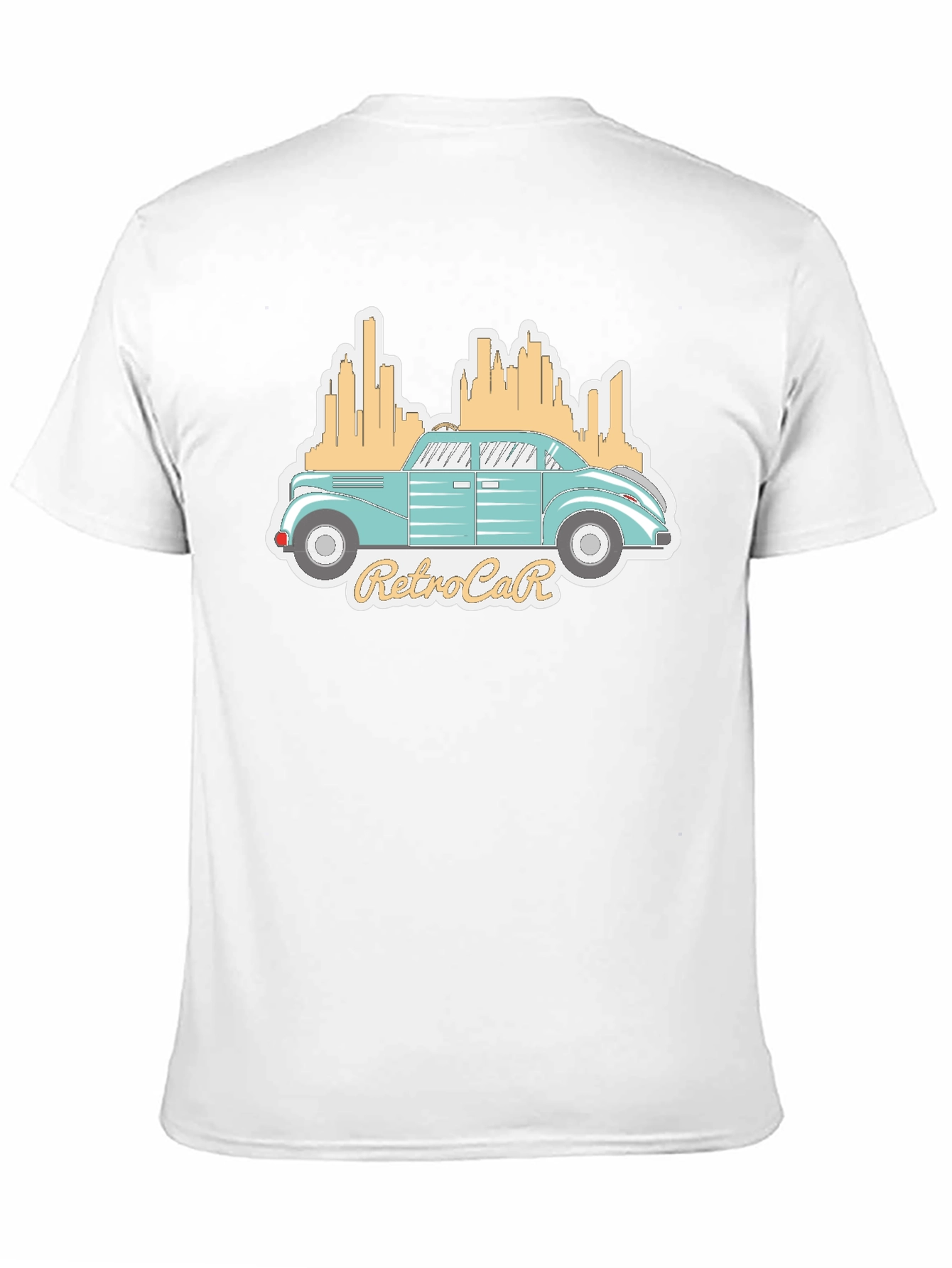 Black Retro Car Graphic Tee - Classic Automotive Style view 11