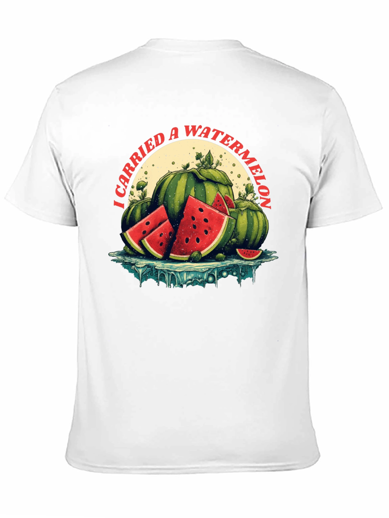 Black I Carried a Watermelon Graphic Tee view 11