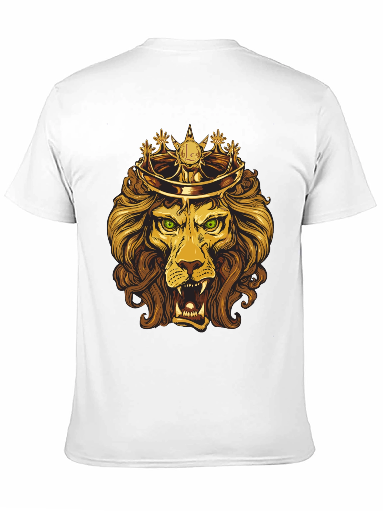 Black King Lion Graphic Tee - Regal Design view 11