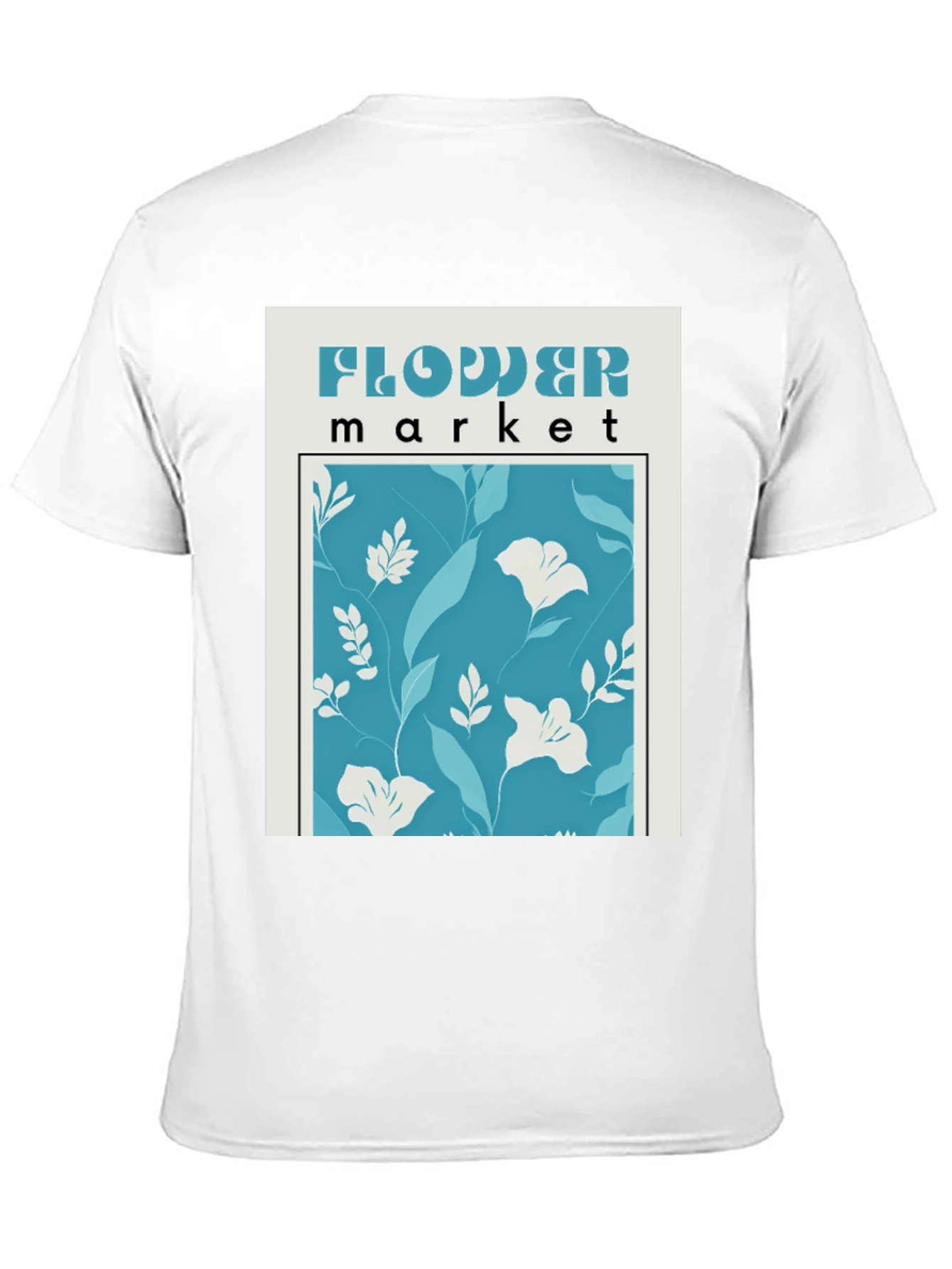 Black Flower Market Graphic Tee - Trendy Floral Print view 11
