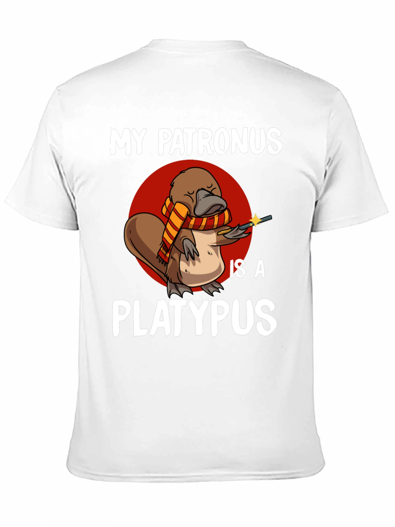 Black My Patronus is a Platypus T-Shirt view 11