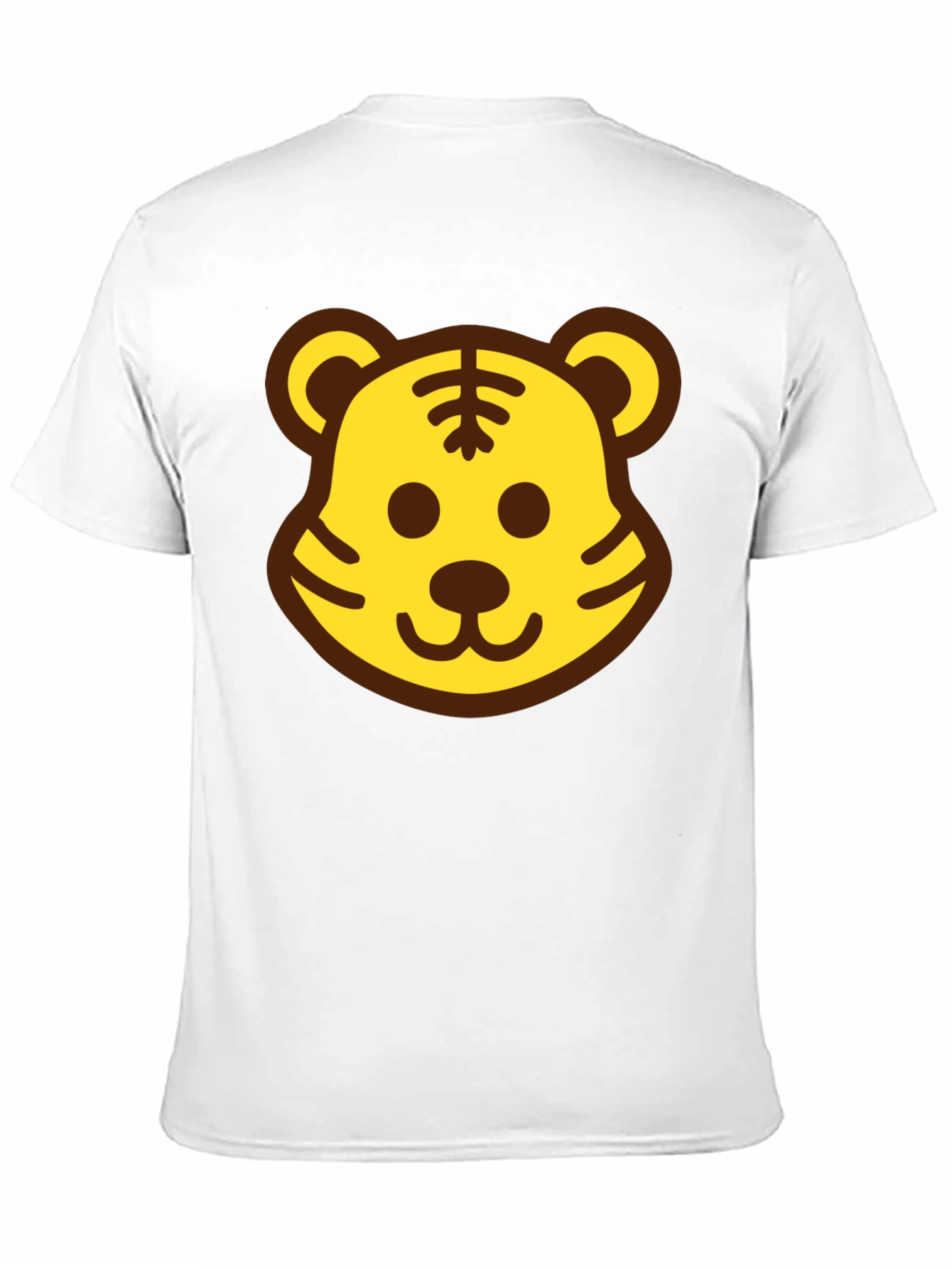 Black Fun Tiger Face Black T-Shirt view 11