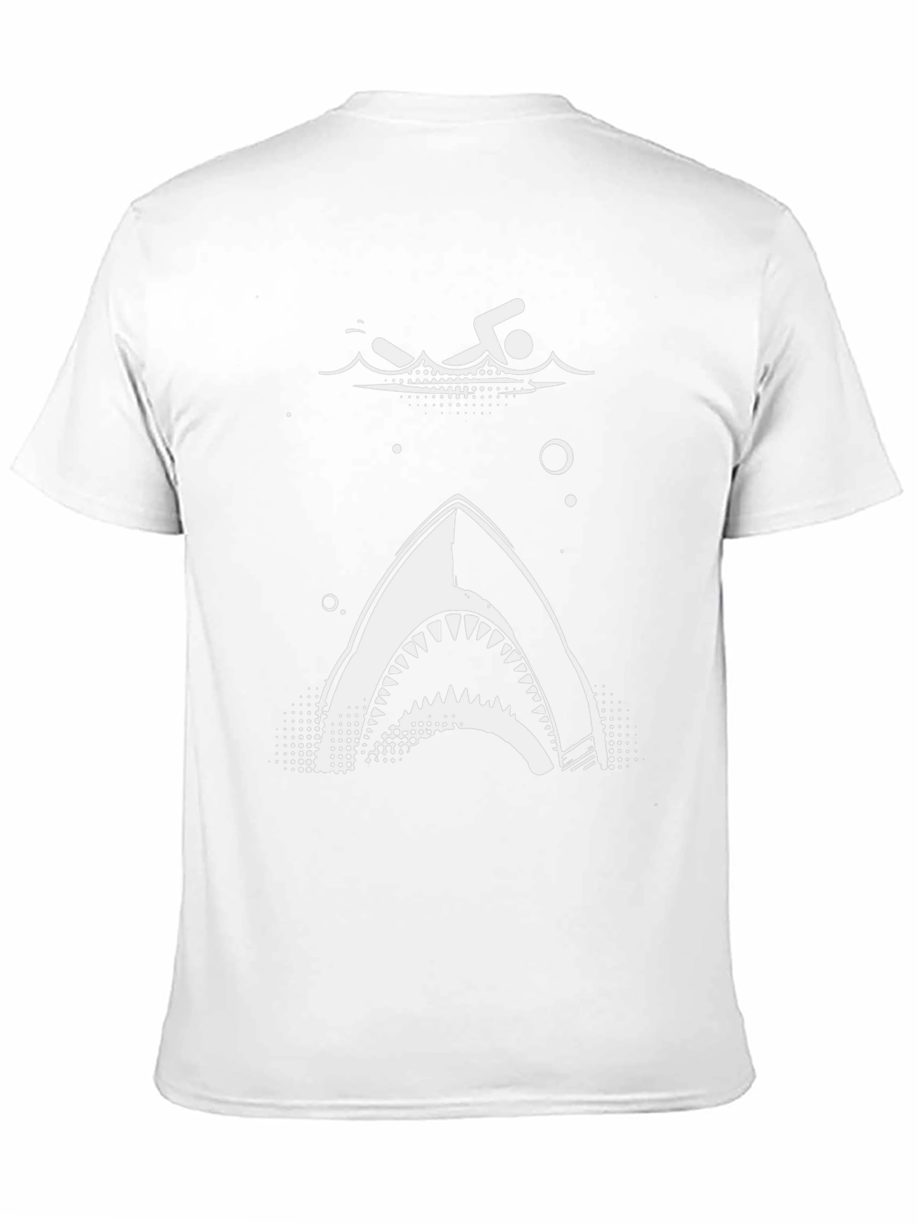 Black Swimmer Shark T-Shirt - Dangerously Cool! view 11