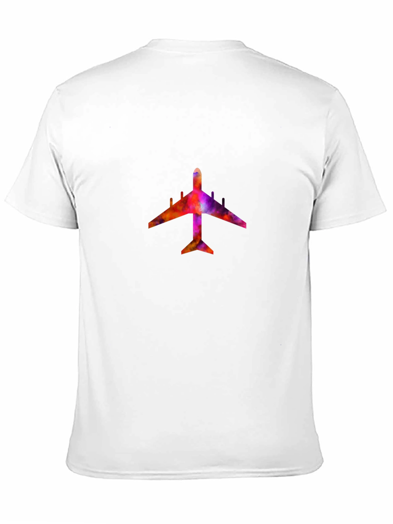 Black Colorful Airplane Graphic Tee - Black view 11
