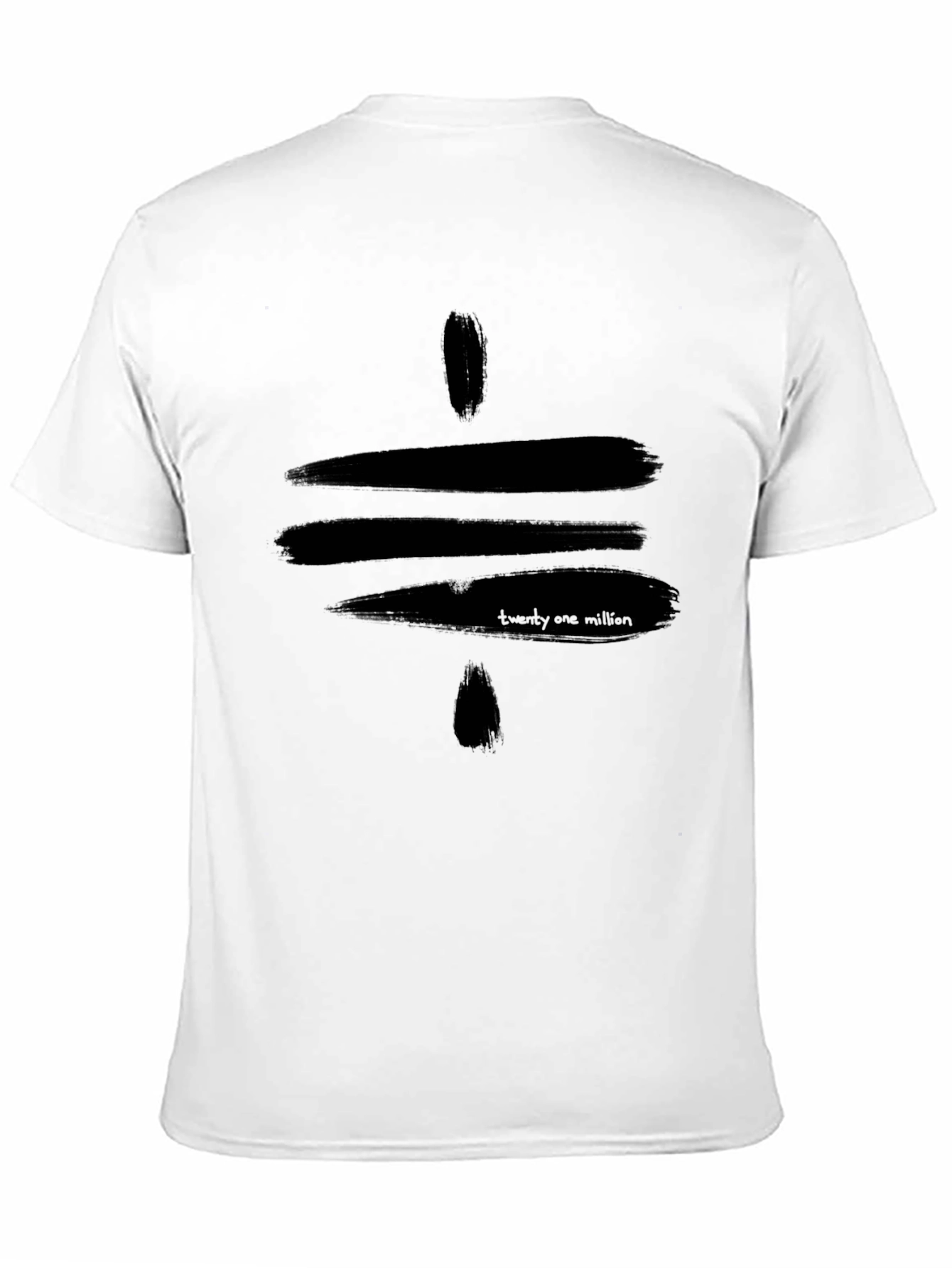Black Black Graphic Tee - 'Twenty One Million' Design view 11