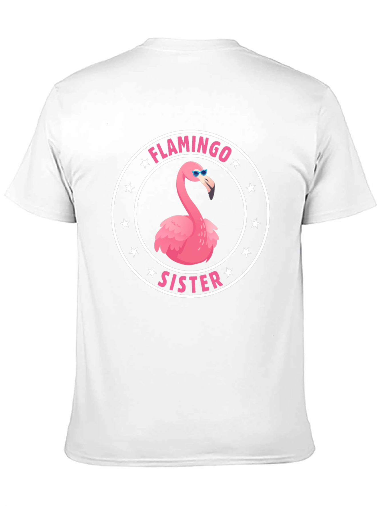 Black Flamingo Sister T-Shirt - Fun Graphic Tee view 11