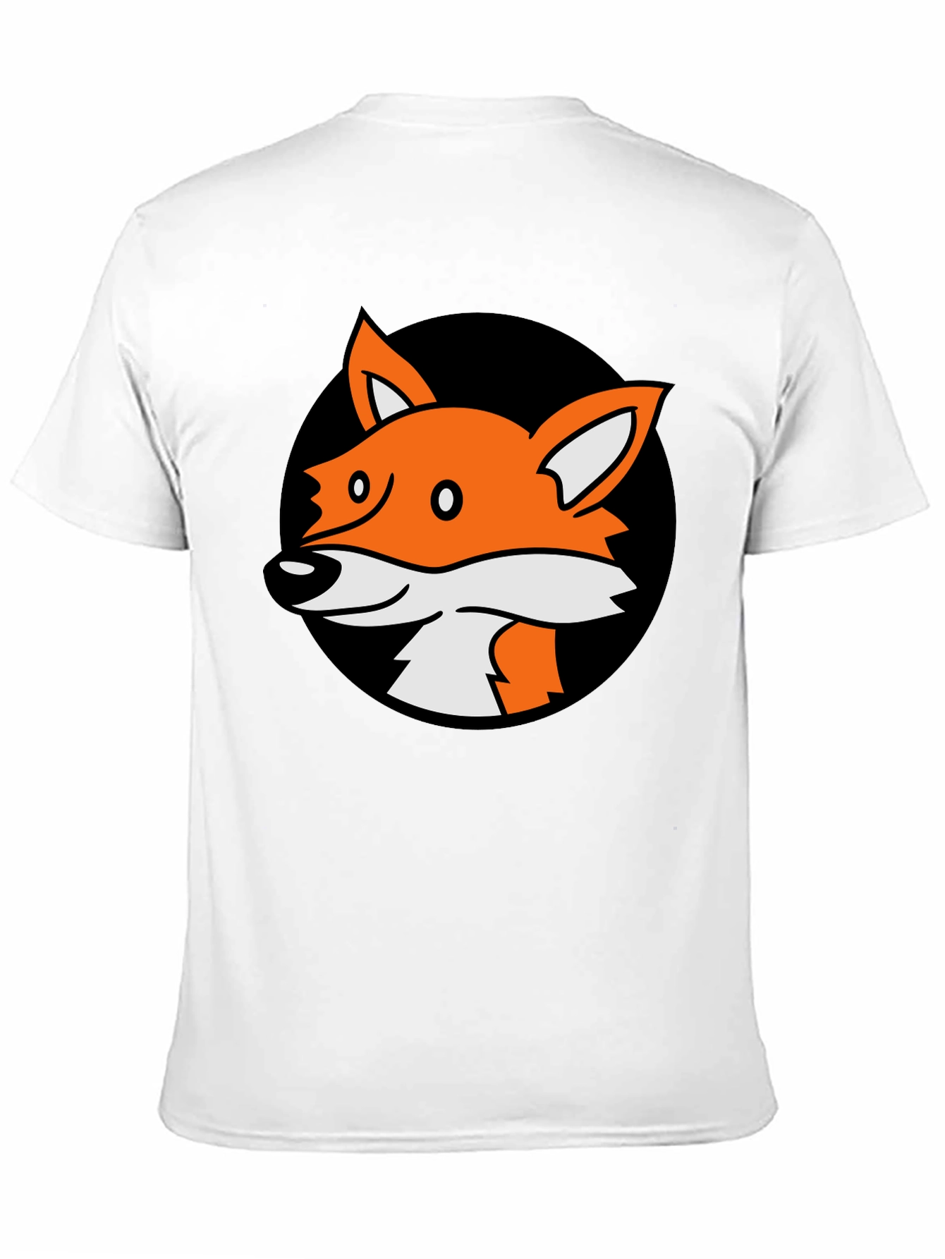 Black Fox Graphic Black T-Shirt - Cartoon Animal Tee view 11