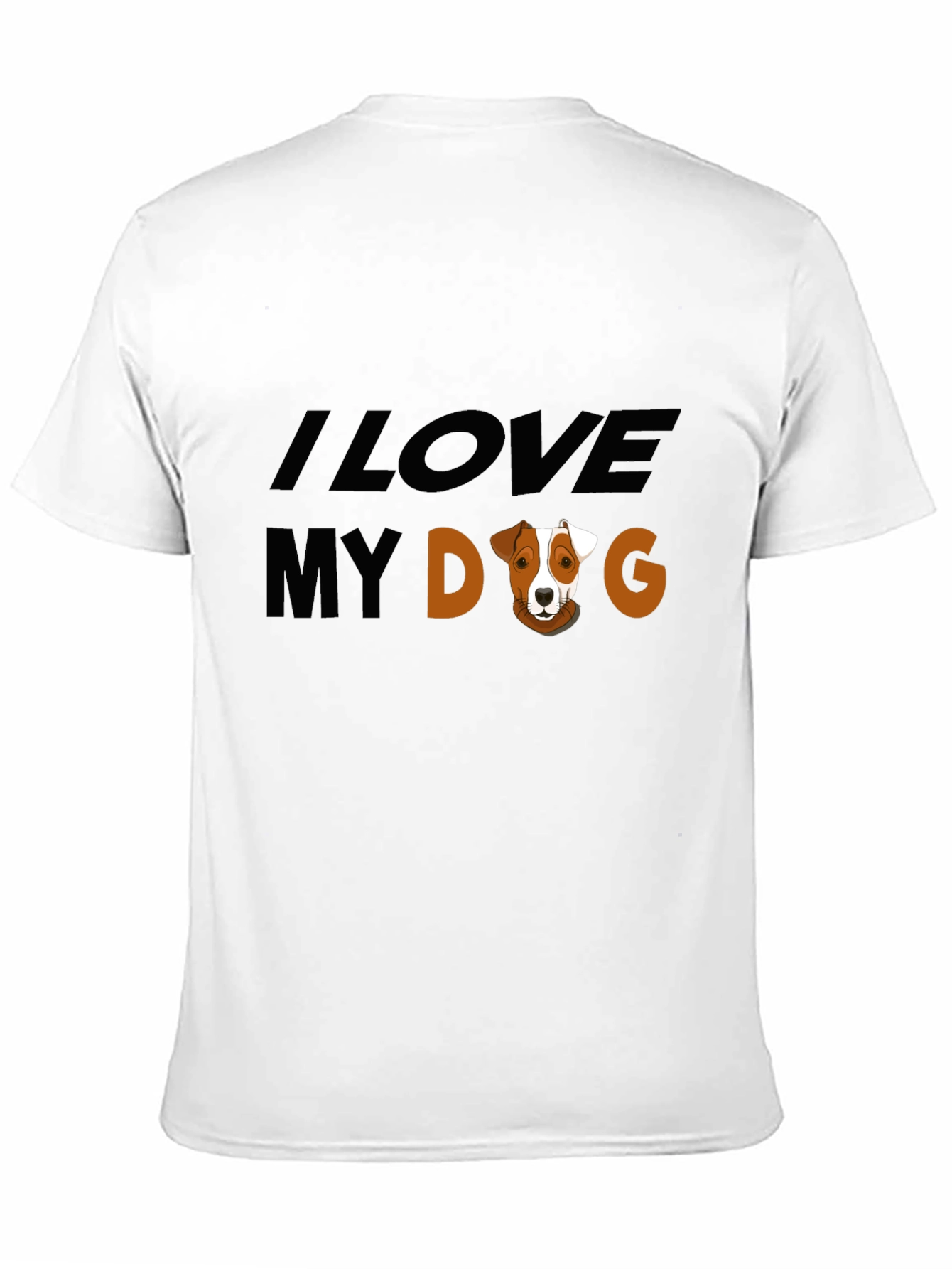 Black I Love My Dog Graphic Tee - Black view 11