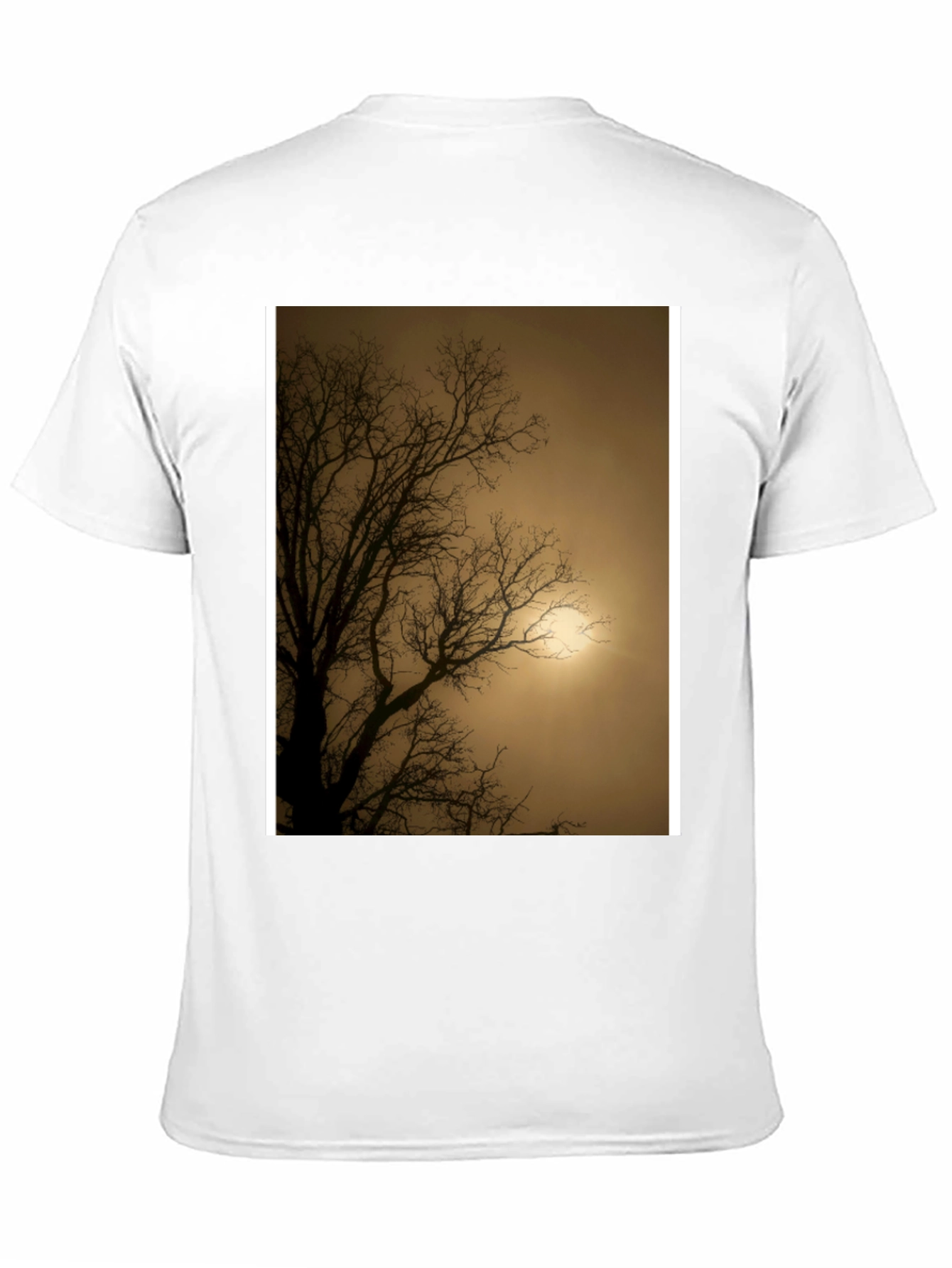 Black Eerie Tree Graphic Tee - Stylish Black Shirt view 11