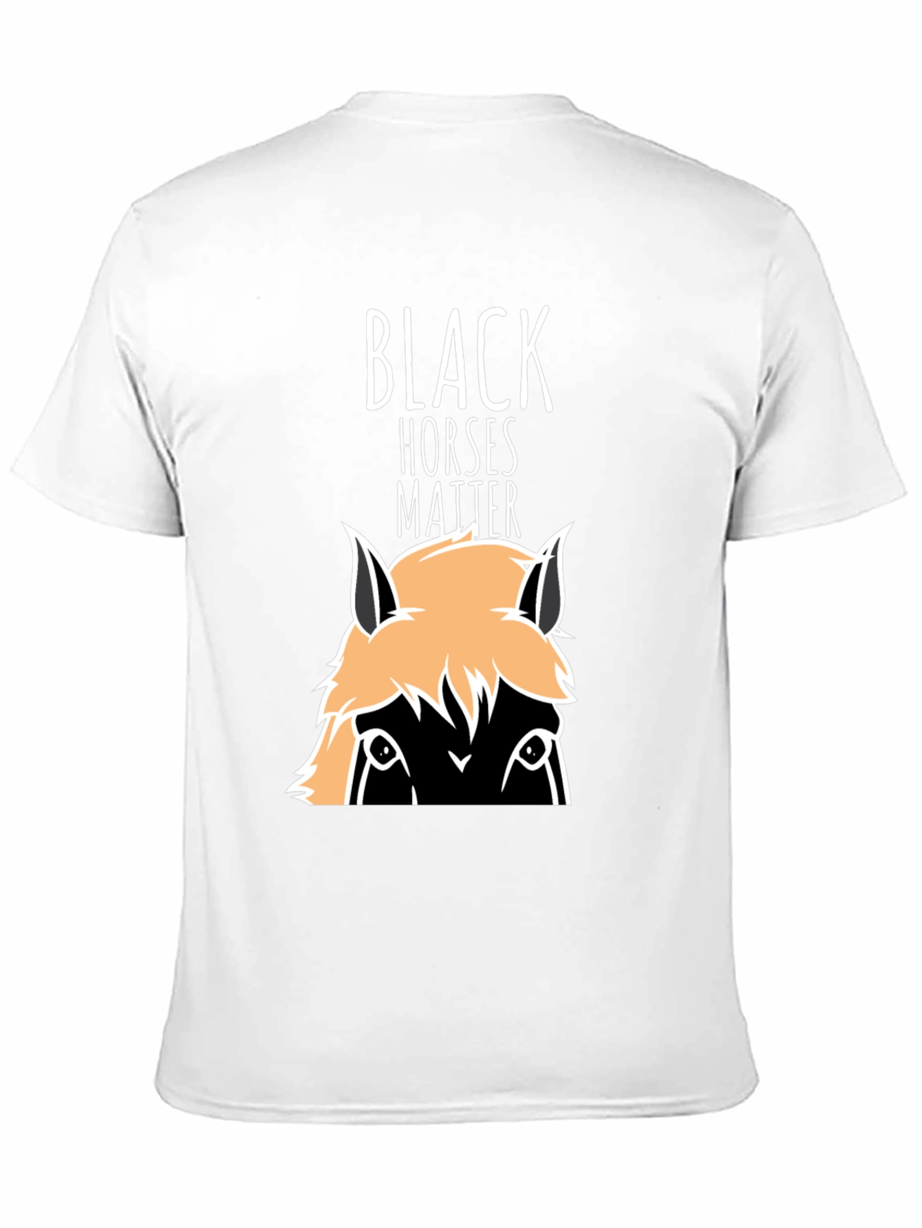 Black Black Horses Matter Graphic T-Shirt view 11