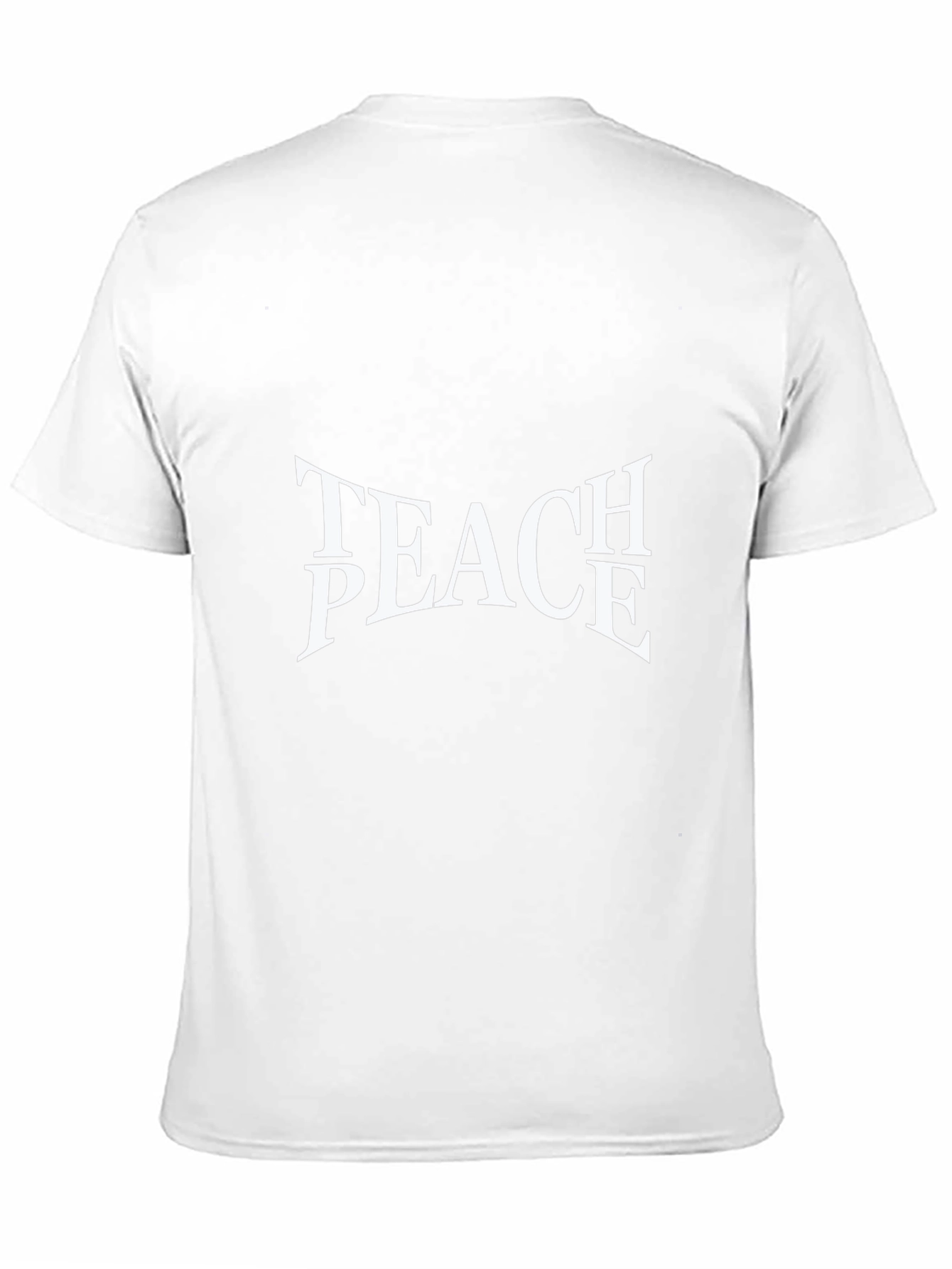 Black Teach Peace Graphic Tee - Unisex Black T-Shirt view 11