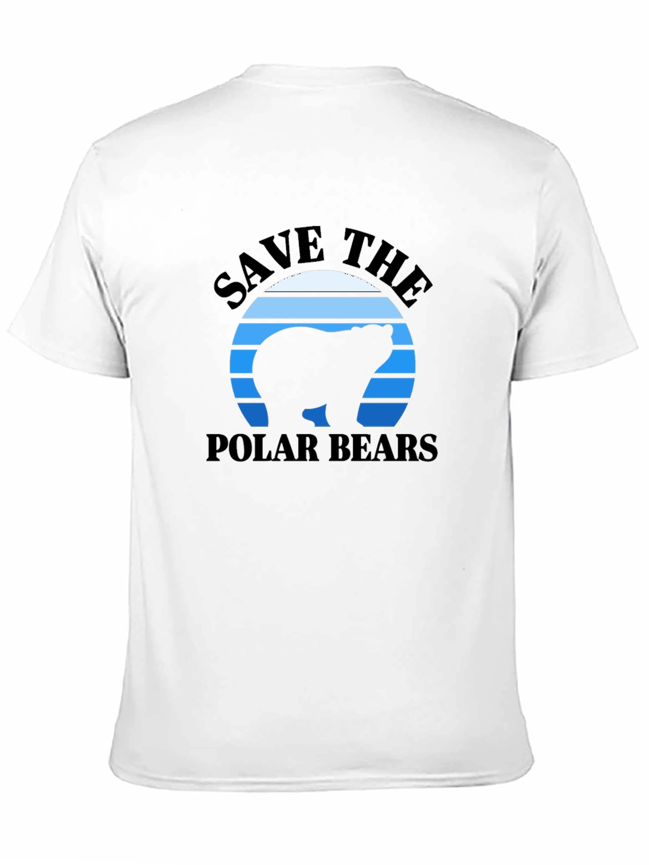 Black Save The Polar Bears Graphic Tee view 11