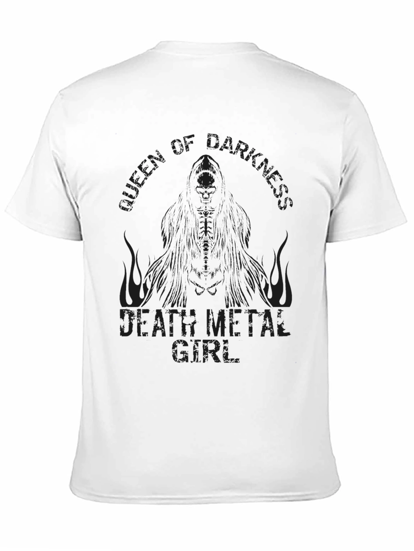 Black Darkness Death Metal Girl T-Shirt view 11