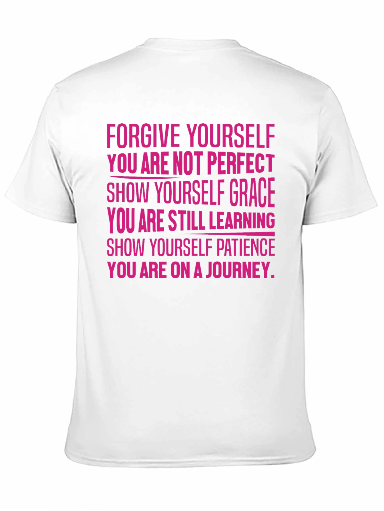 Black Motivational T-Shirt - Forgive Yourself view 11