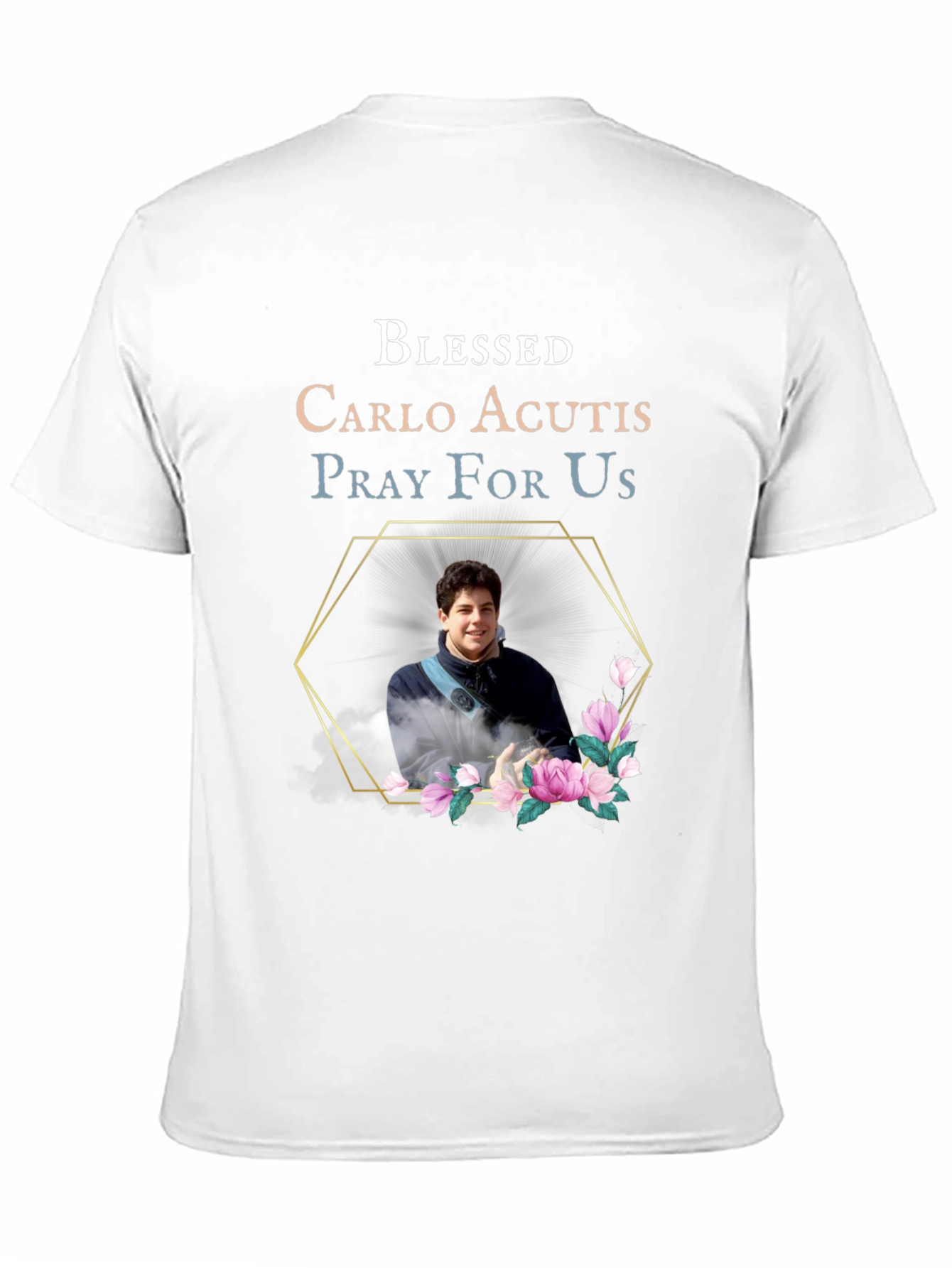Black Blessed Carlo Acutis Pray For Us Black T-Shirt view 11