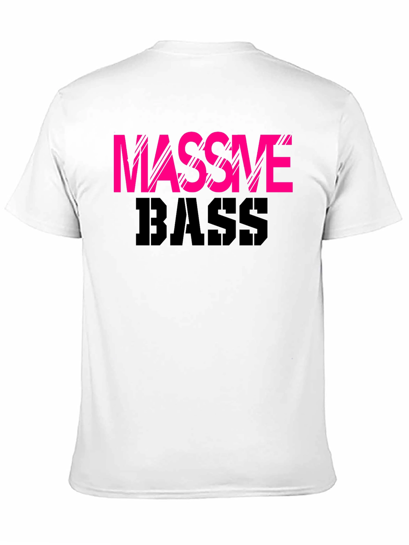 Black Massive Bass Graphic Tee - Black Cotton T-Shirt view 11