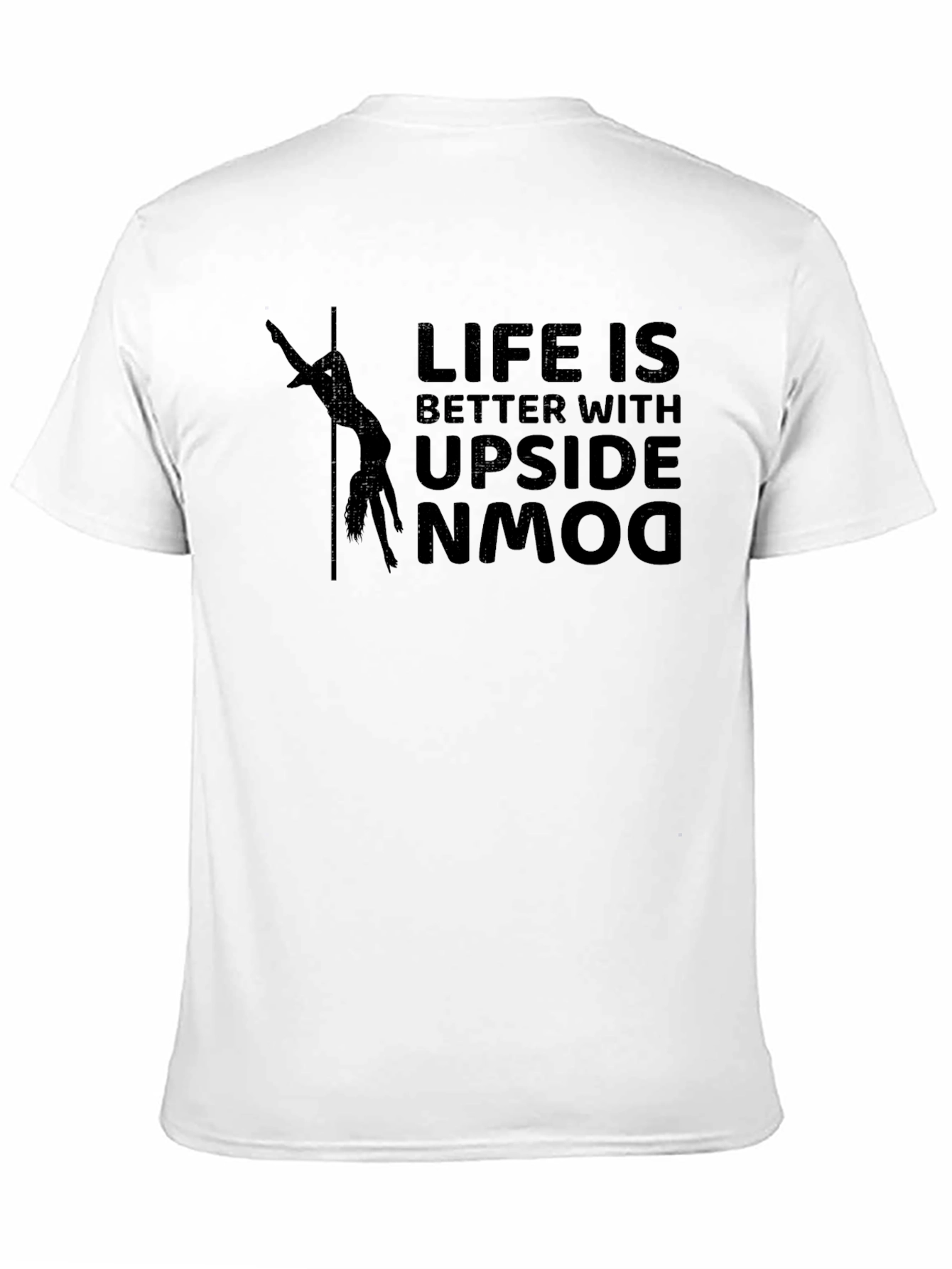 Black Life is Better Upside Down Black Graphic T-Shirt view 11