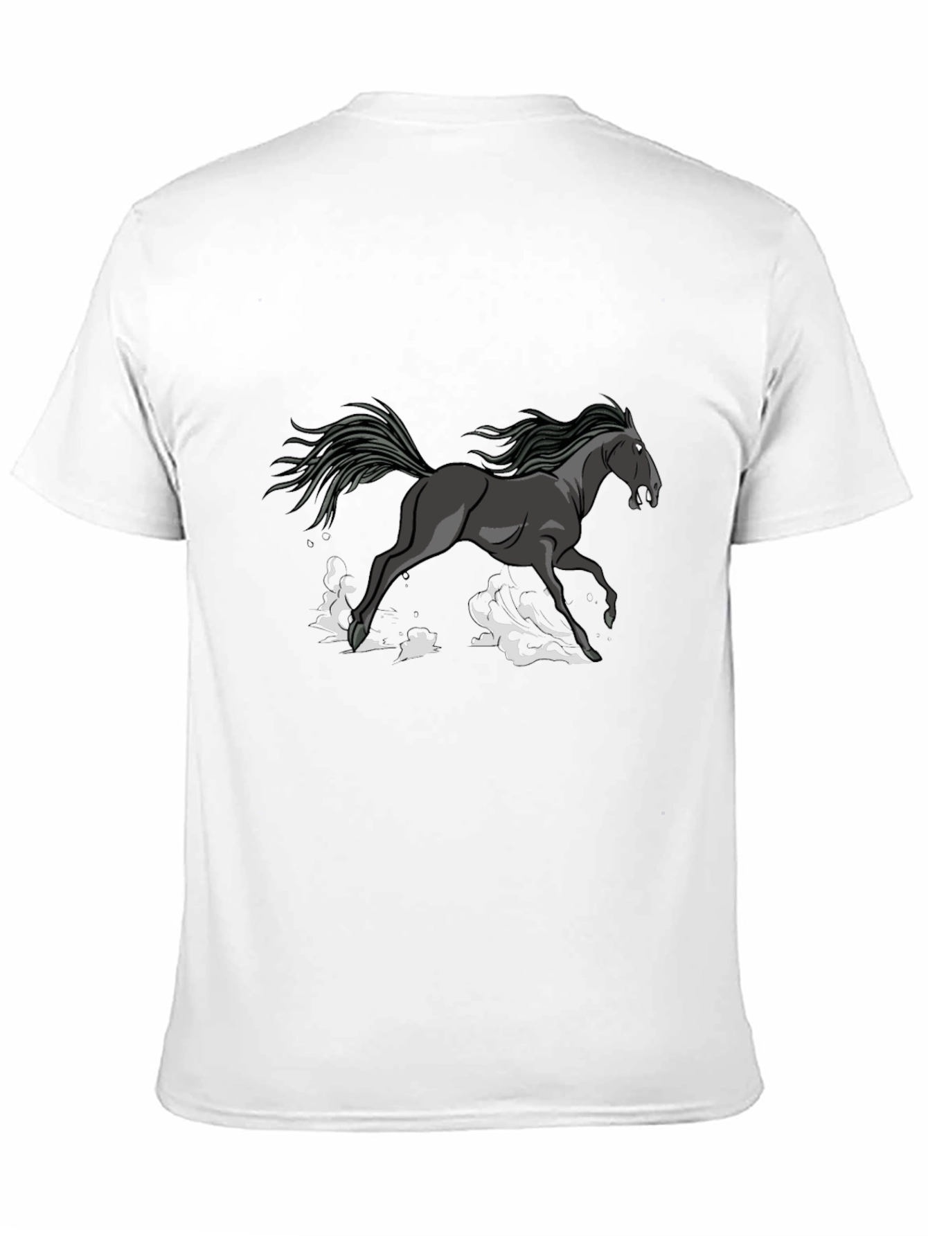 Black Black Horse Graphic Tee - Stylish Men's T-Shirt view 11