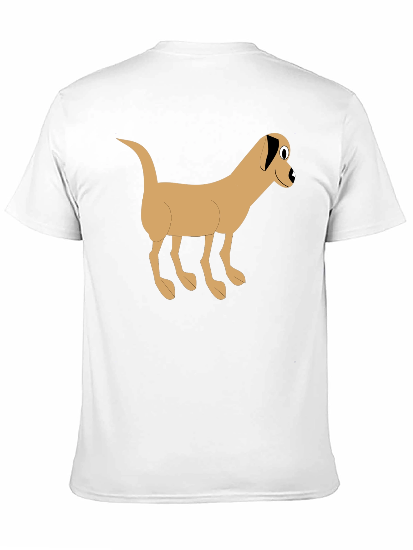 Black Cartoon Dog Graphic Black T-Shirt view 11