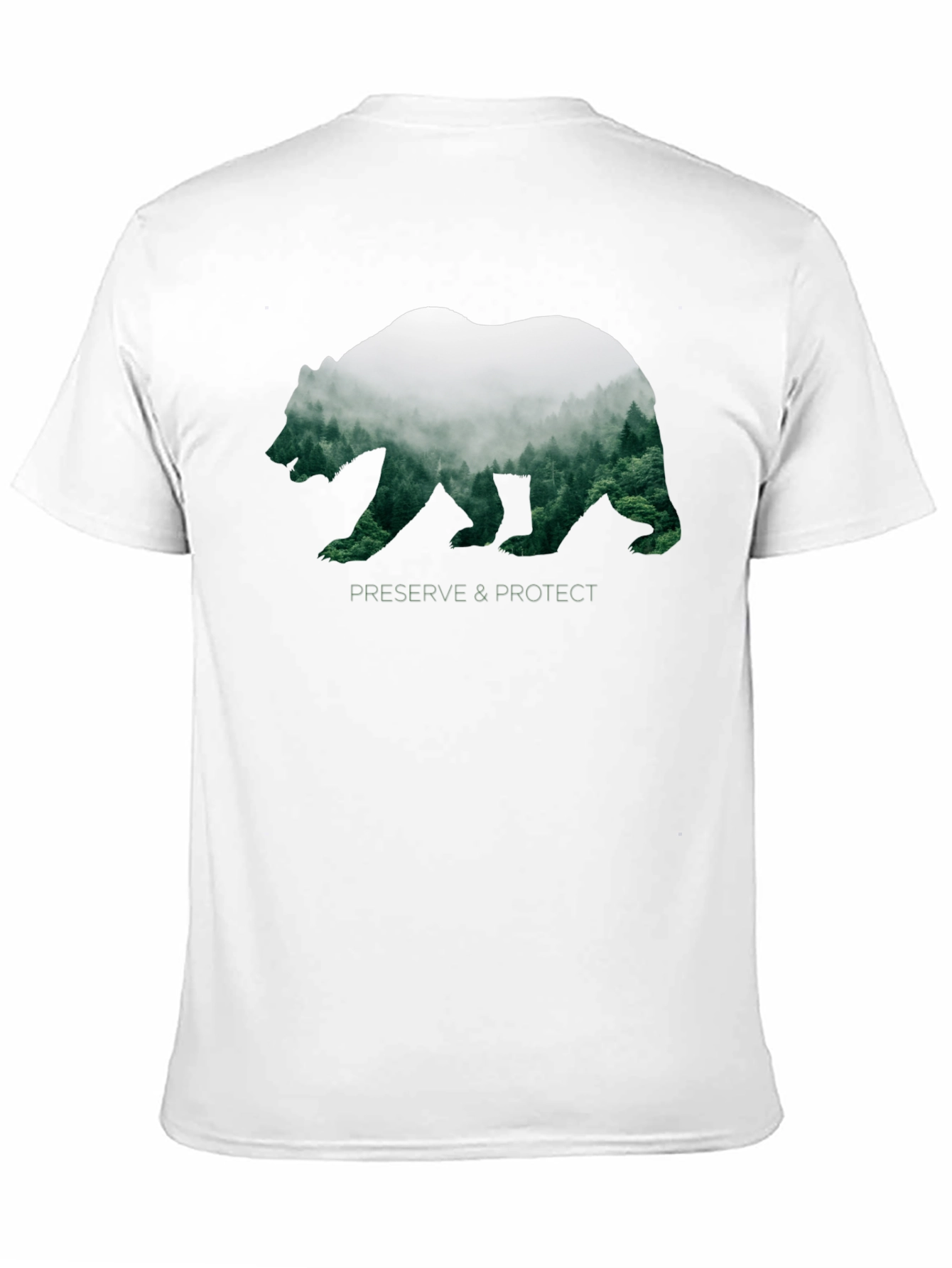 Black Preserve & Protect Bear Silhouette T-Shirt view 11