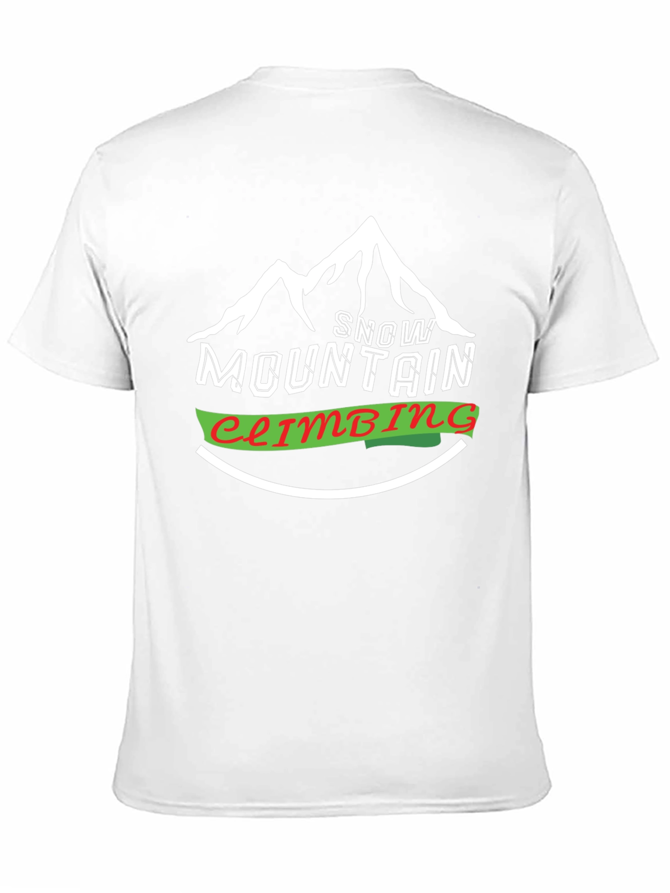 Black Snow Mountain Climbing Graphic Tee - Black view 11