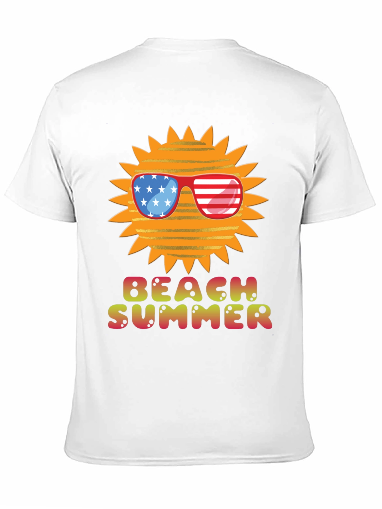 Black Beach Summer USA Sun Graphic Tee view 11