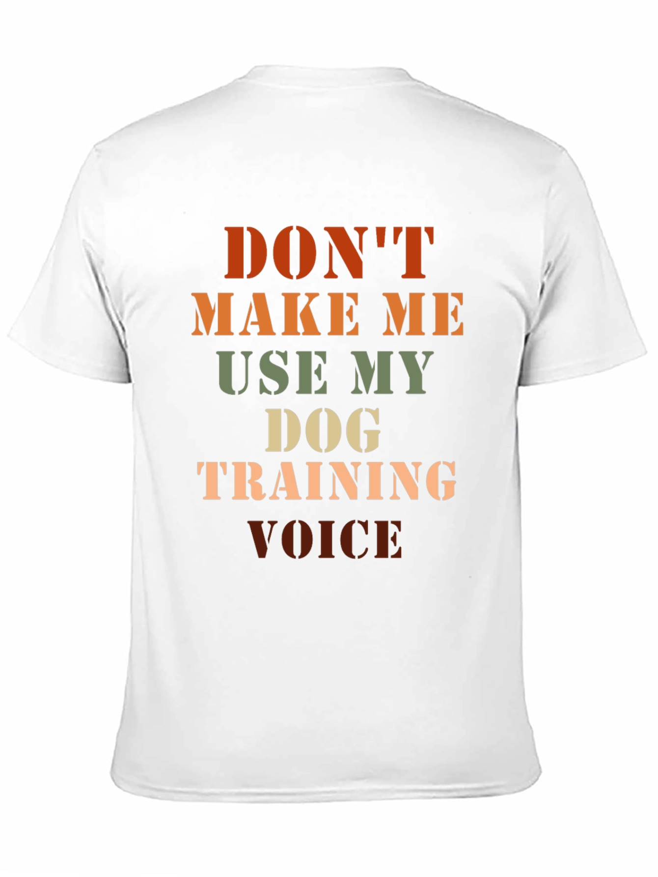 Black Dog Training Voice T-Shirt - Funny Dog Lover Tee view 11