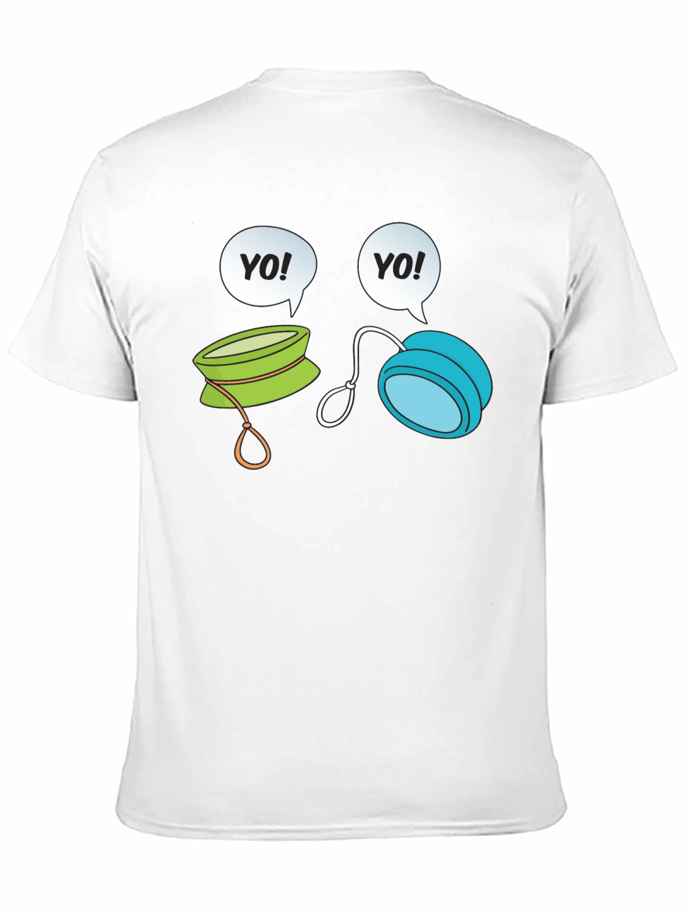 Black Yo-Yo Cartoon Graphic Black T-Shirt view 11