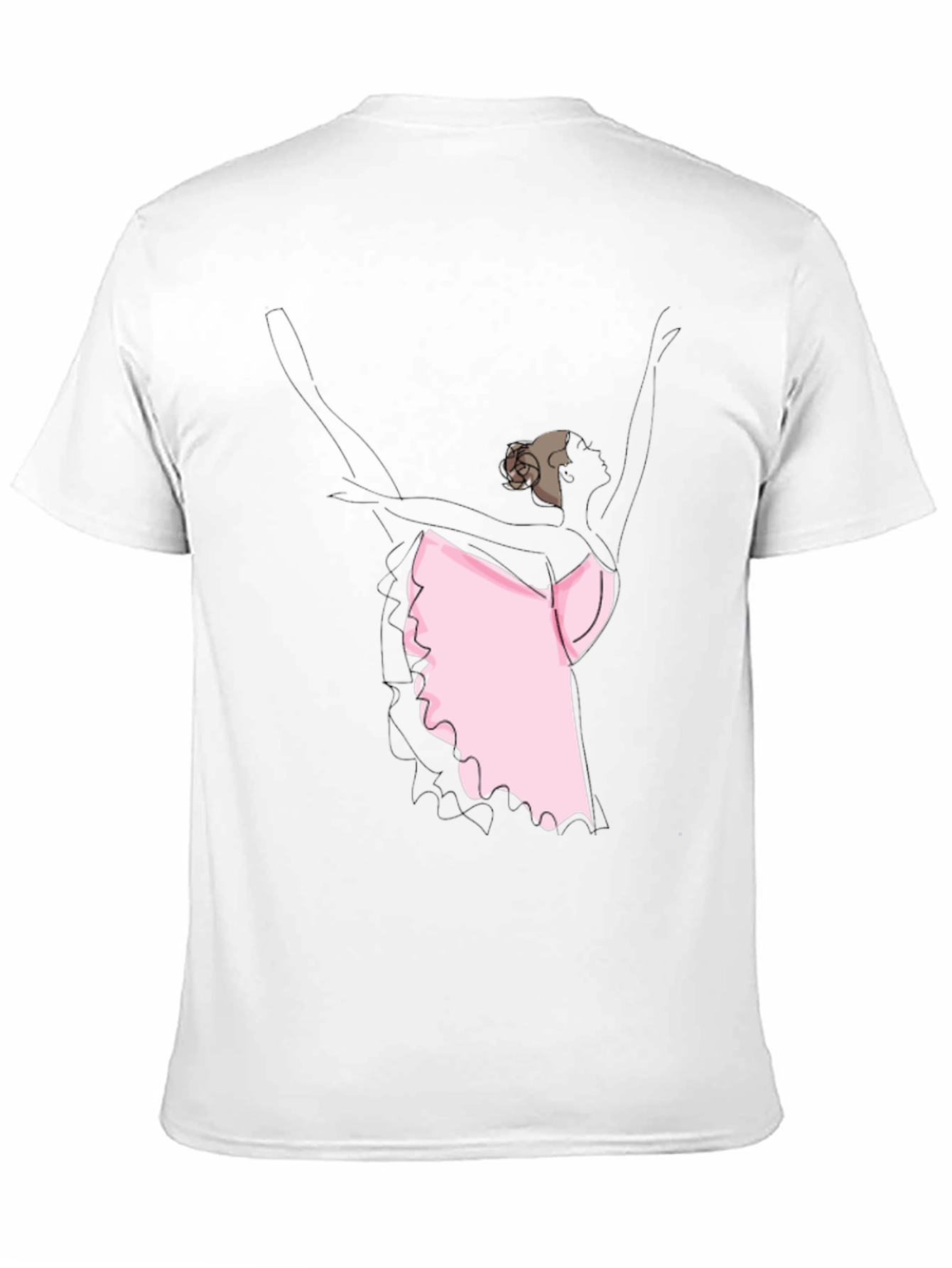 Black Ballerina Graphic Tee - Black Casual T-Shirt view 11