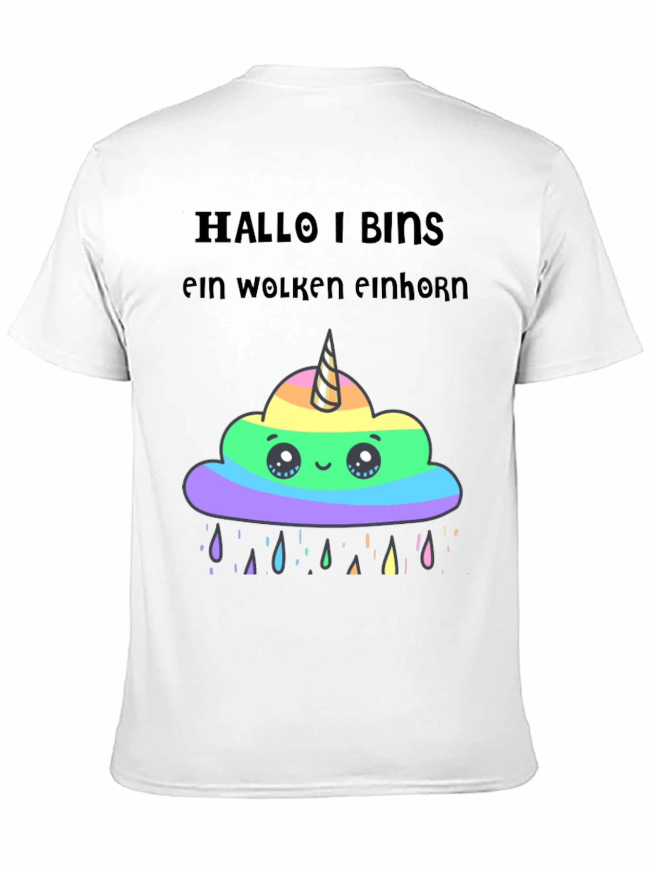 Black Unicorn Cloud Graphic T-Shirt view 11