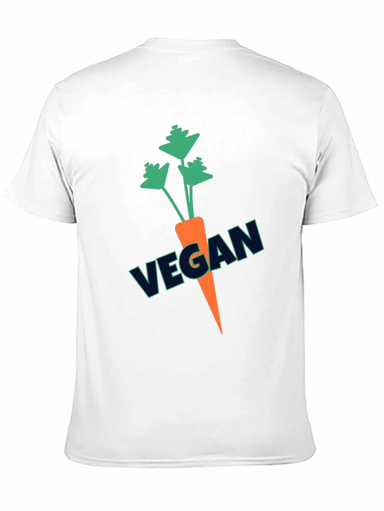 Black Vegan Carrot T-Shirt - Graphic Tee view 11