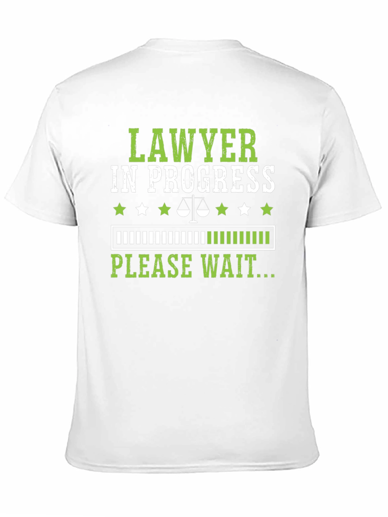 Black Lawyer in Progress Funny T-Shirt view 11