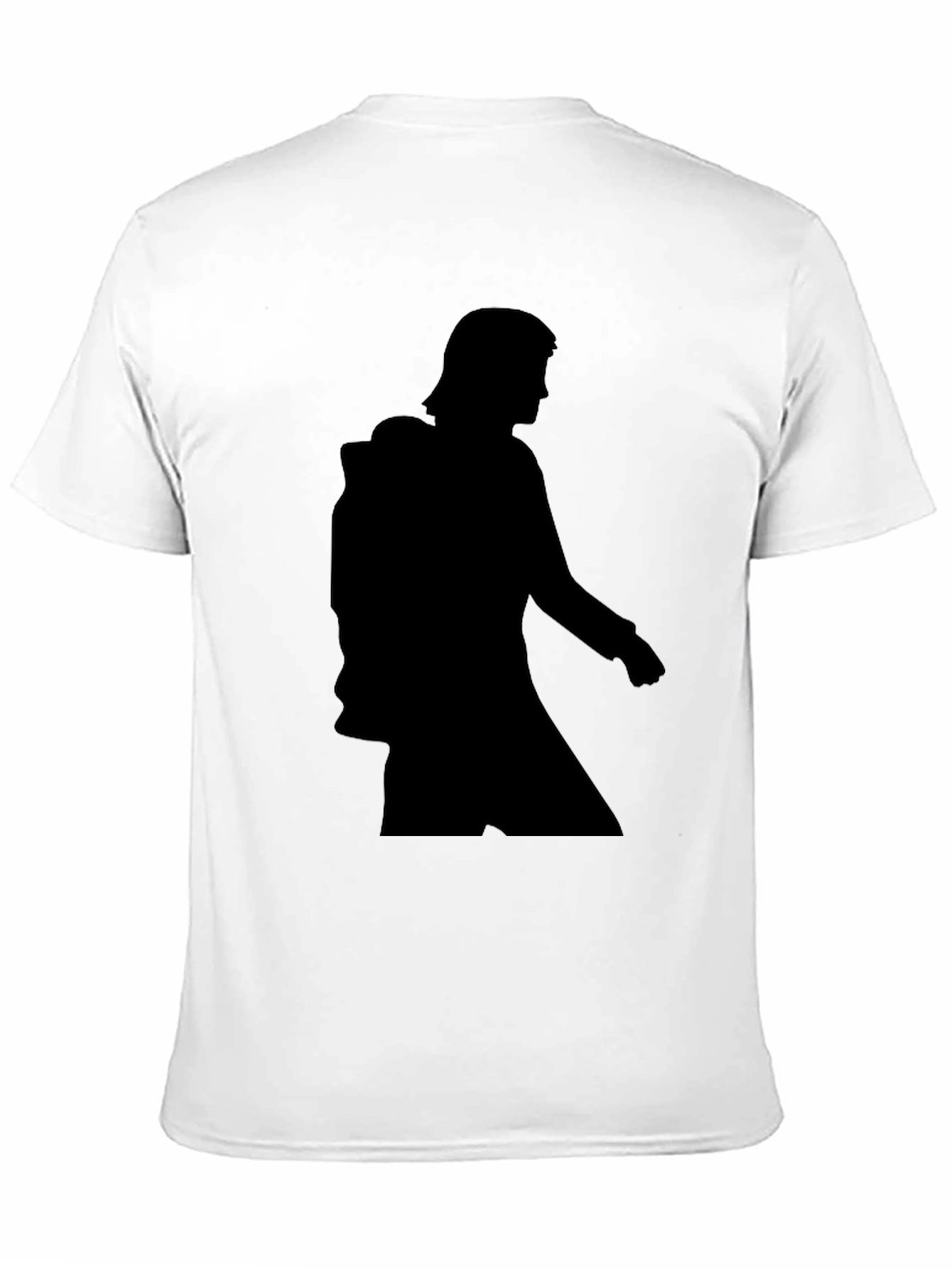 Black Silhouette Graphic Tee - Black Casual Comfort view 11