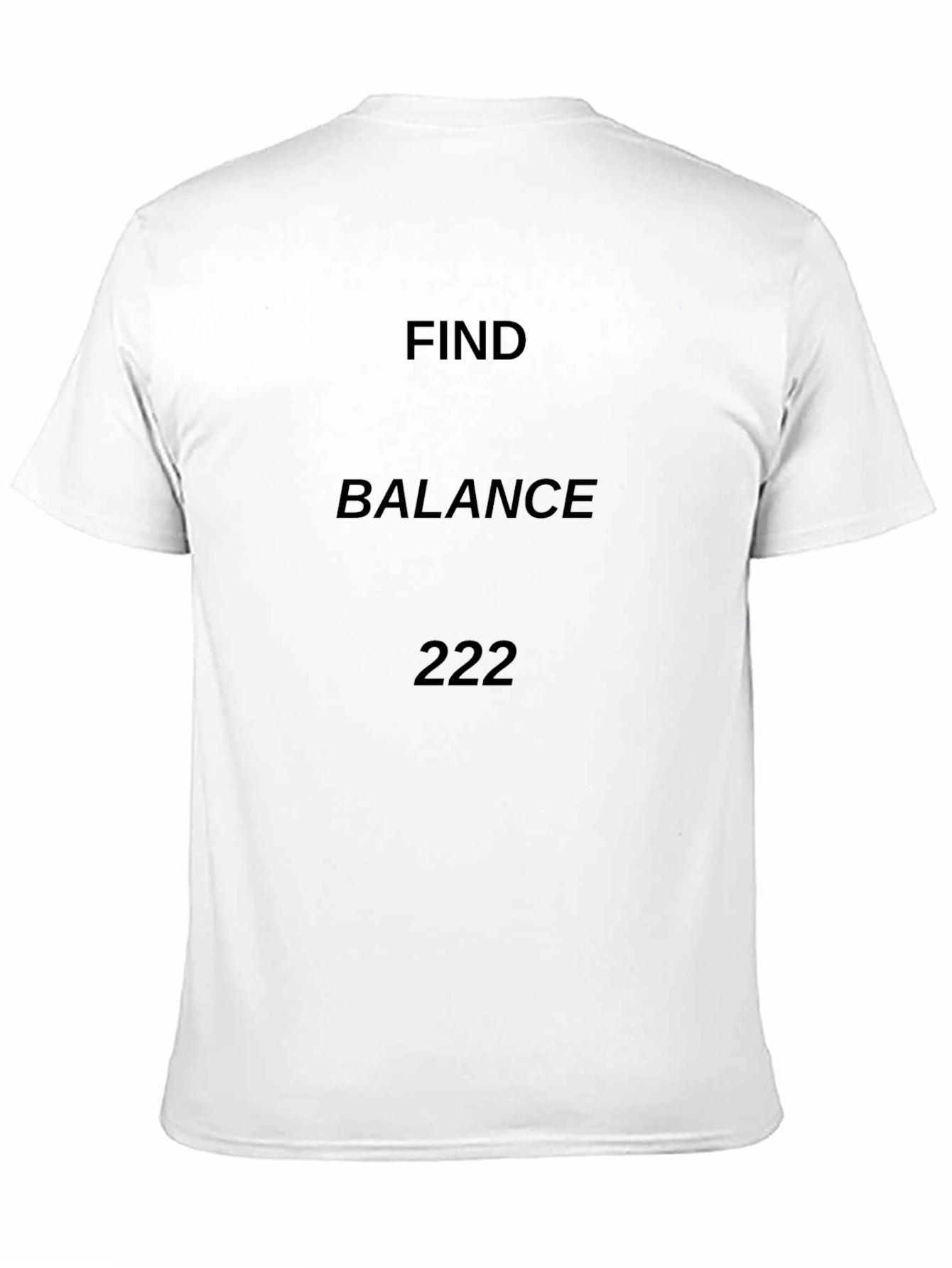 Black Find Balance 222 Tee - Black Crew Neck T-Shirt view 11