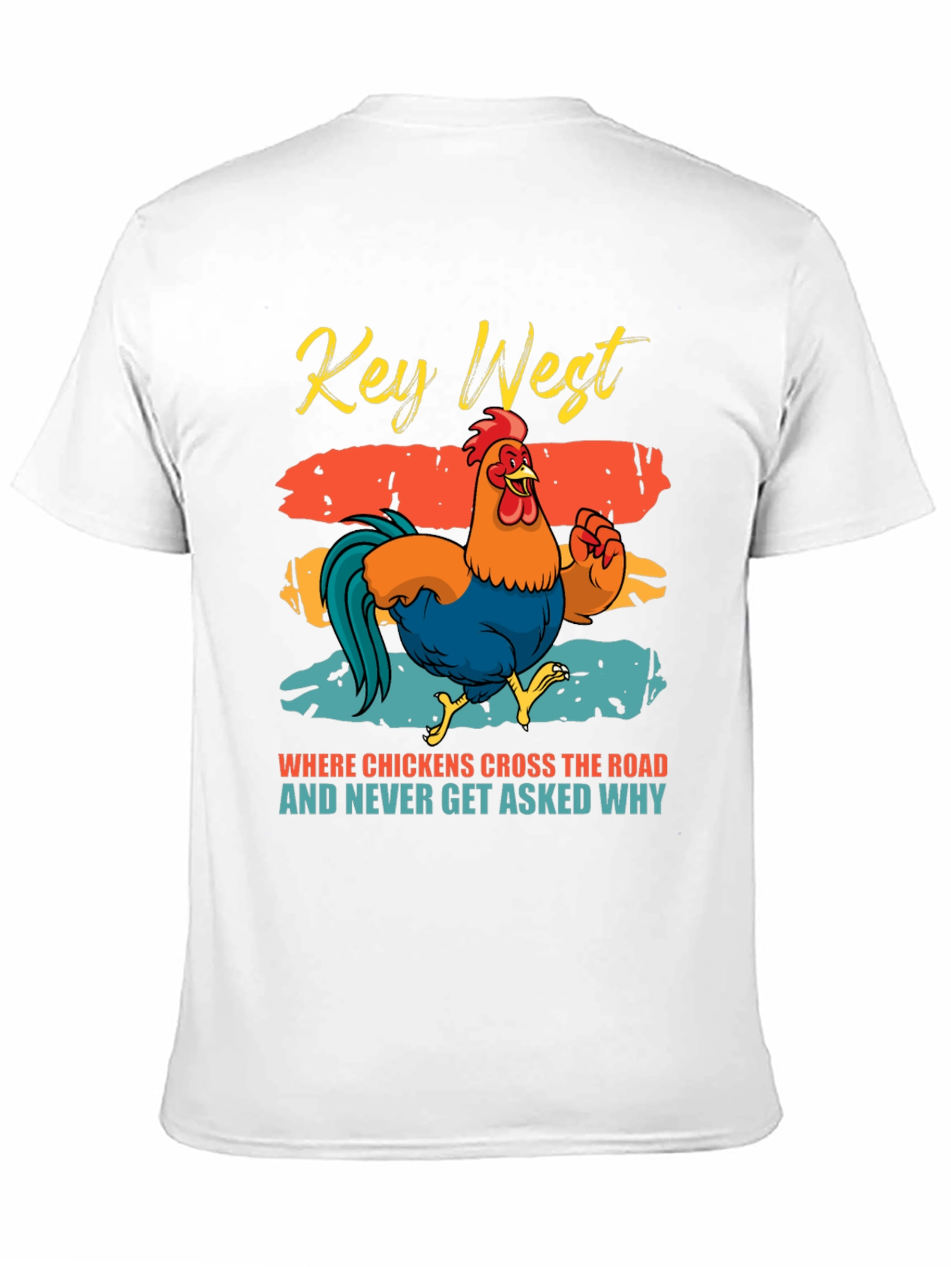 Black Key West Chicken Graphic Tee view 11