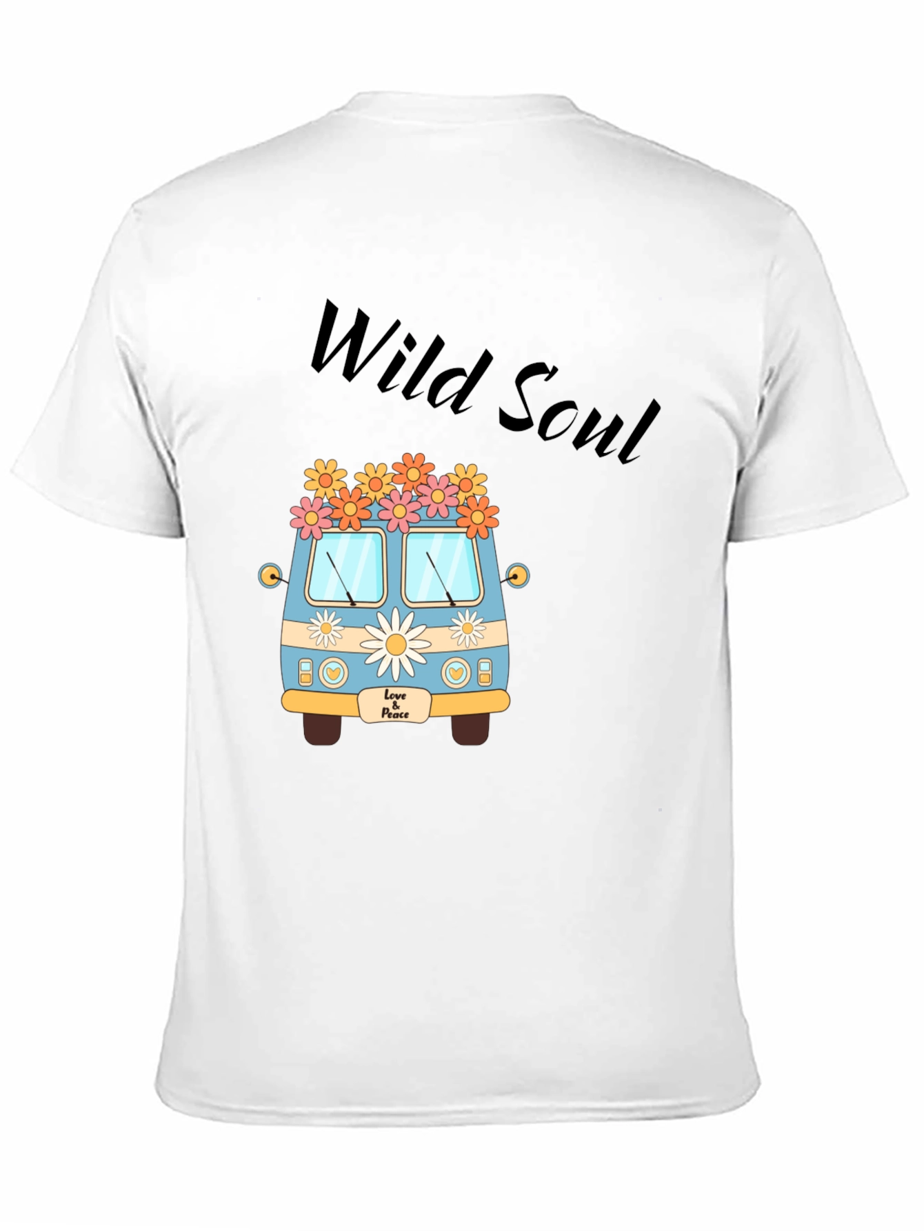 Black Wild Soul Hippie Van Graphic Tee view 11