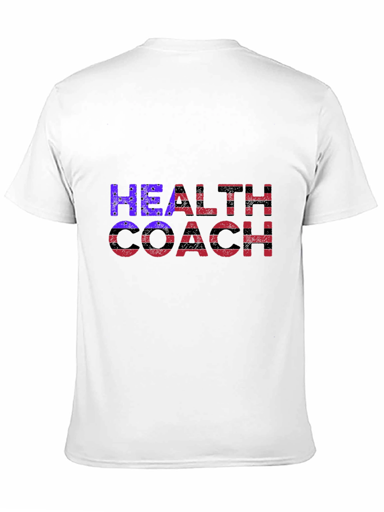 Health Coach Graphic Tee - Black Cotton Blend T-Shirt - 11