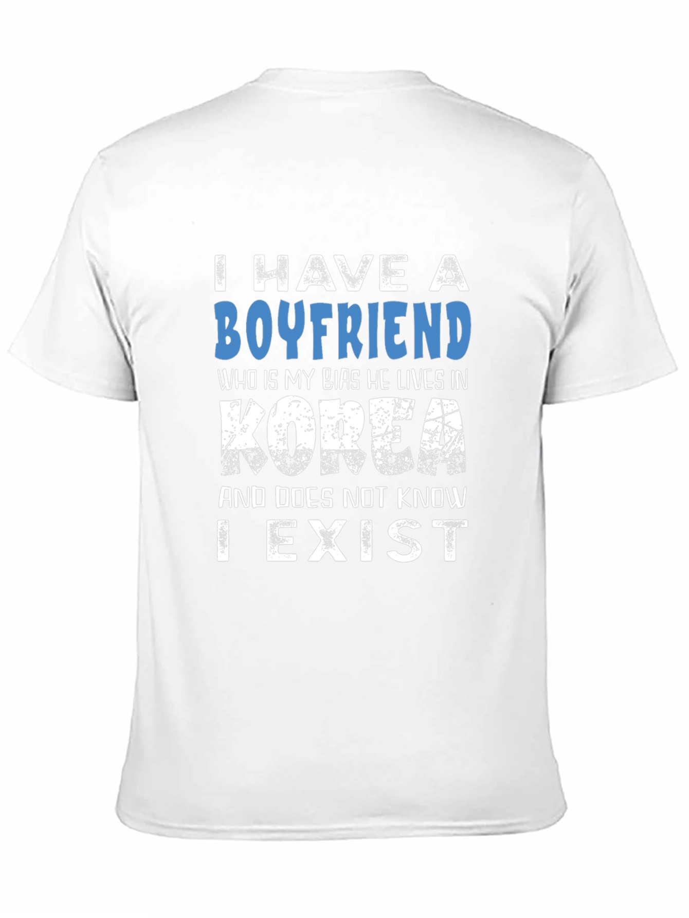 Black I Have A Boyfriend Korea T-Shirt Funny K-Pop Fan Tee view 11
