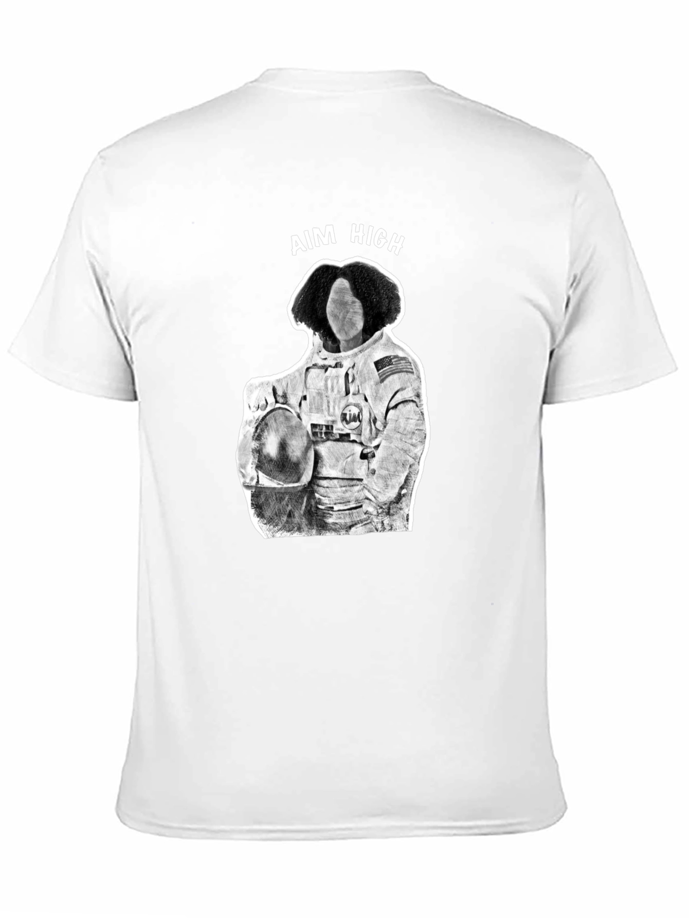Black Aim High Astronaut Graphic Tee - Black view 11