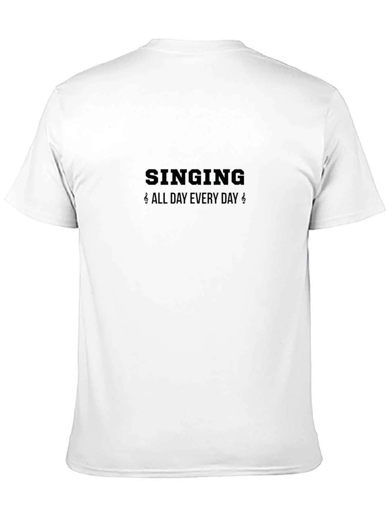 Black Singing All Day Everyday Black T-Shirt view 11