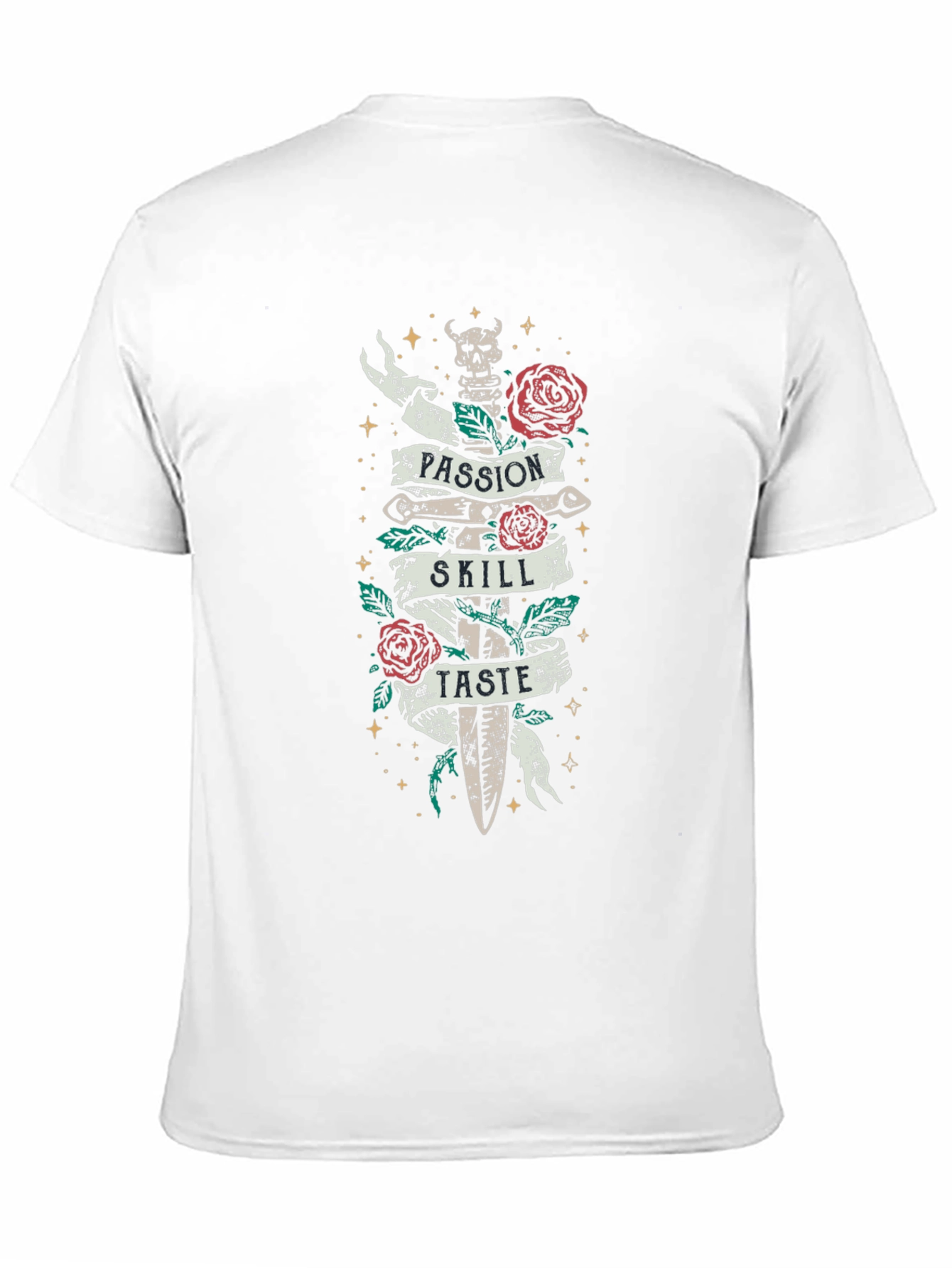 Black Passion, Skill, Taste Graphic T-Shirt view 11