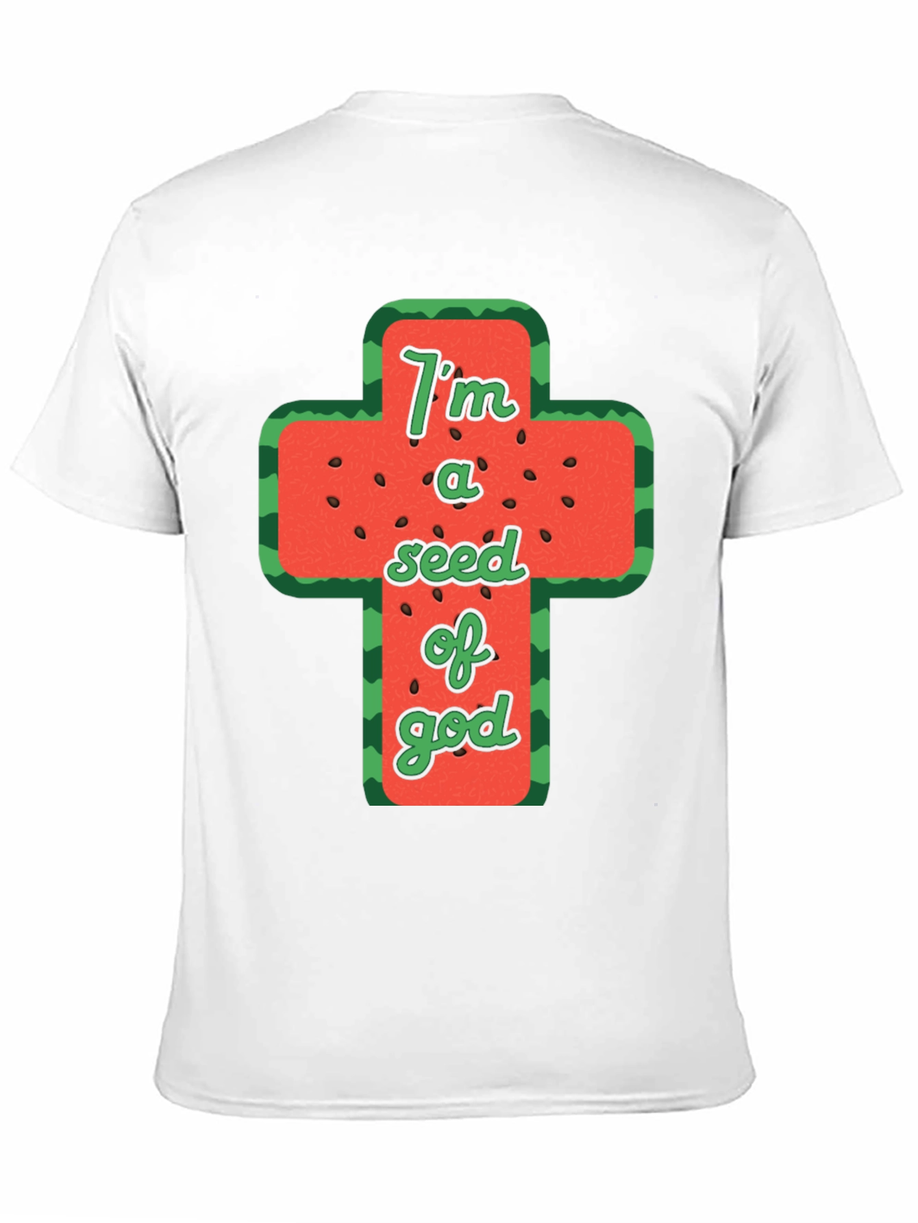 Black I'm a Seed of God Graphic T-Shirt view 11