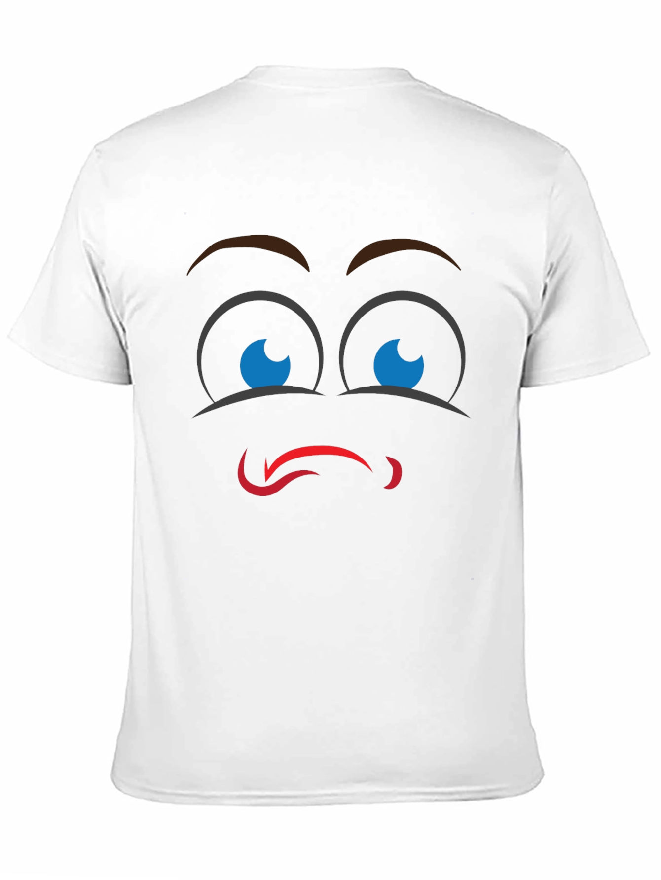 Black Funny Face Graphic Black T-Shirt view 11