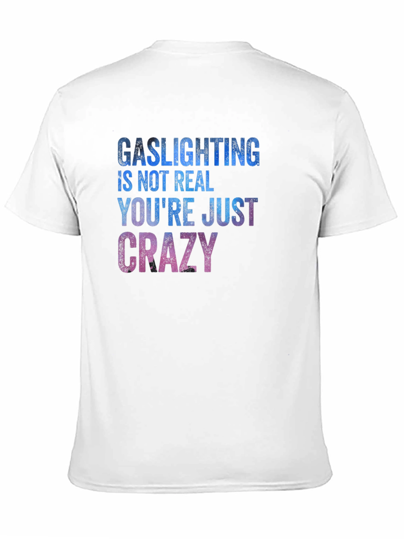 Black Gaslighting Humor Graphic T-Shirt view 11