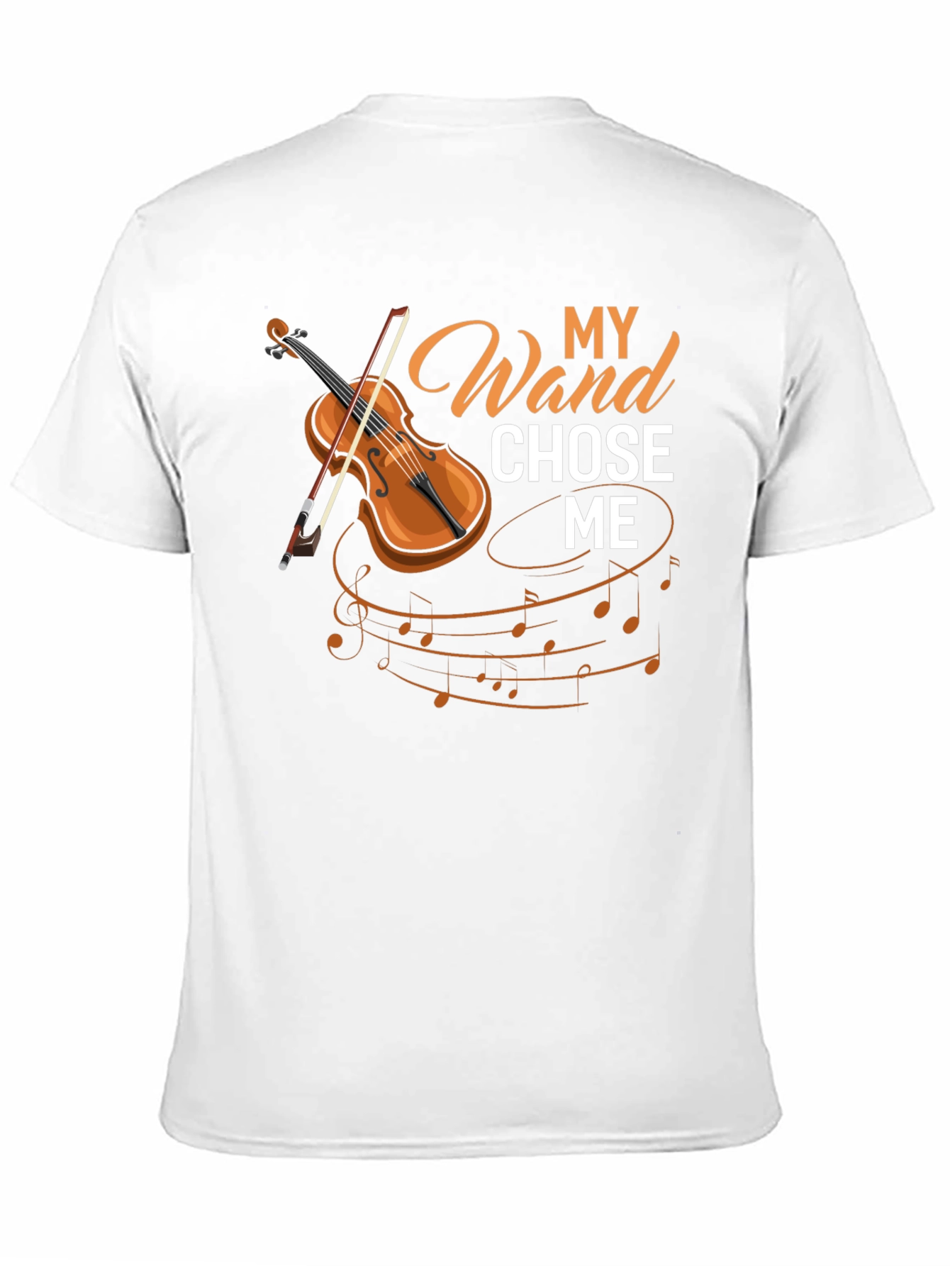 Black My Wand Chose Me Violin T-Shirt view 11