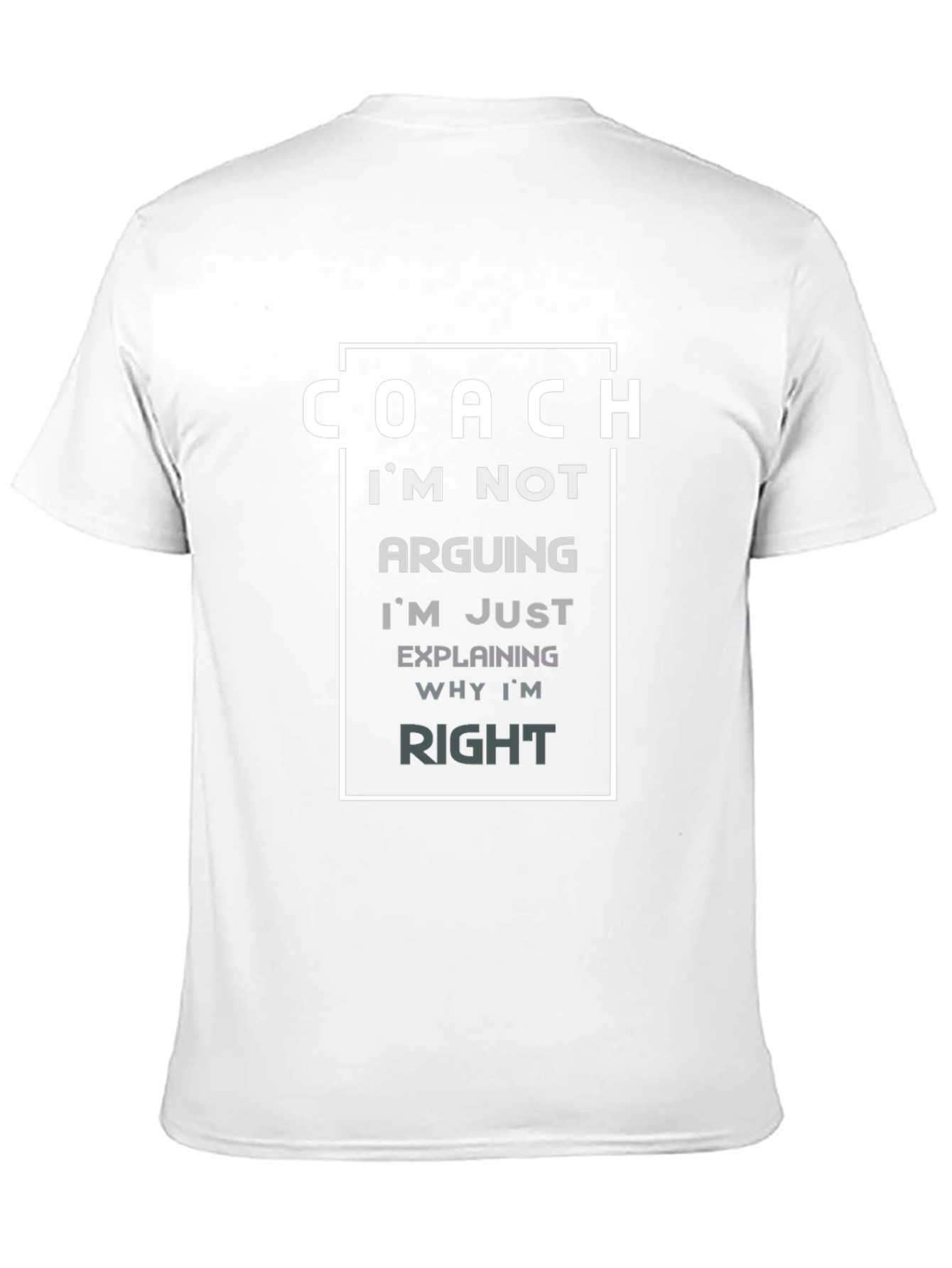 Black Funny Coach T-Shirt - "I'm Not Arguing, I'm Explaining" view 11