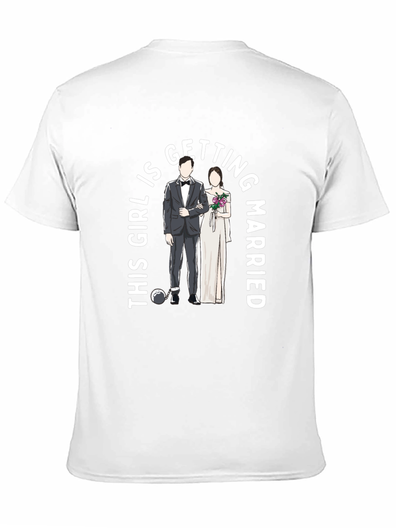 Black This Girl Is Getting Married Groom & Bride T-Shirt view 11